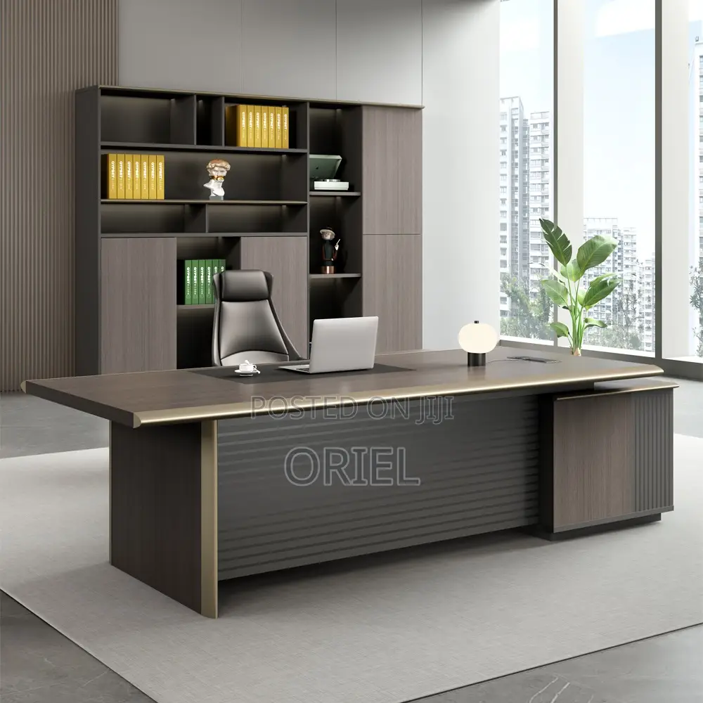 Office Desk : Office L-Shaped Executive 180 Centimeters Managers Desk