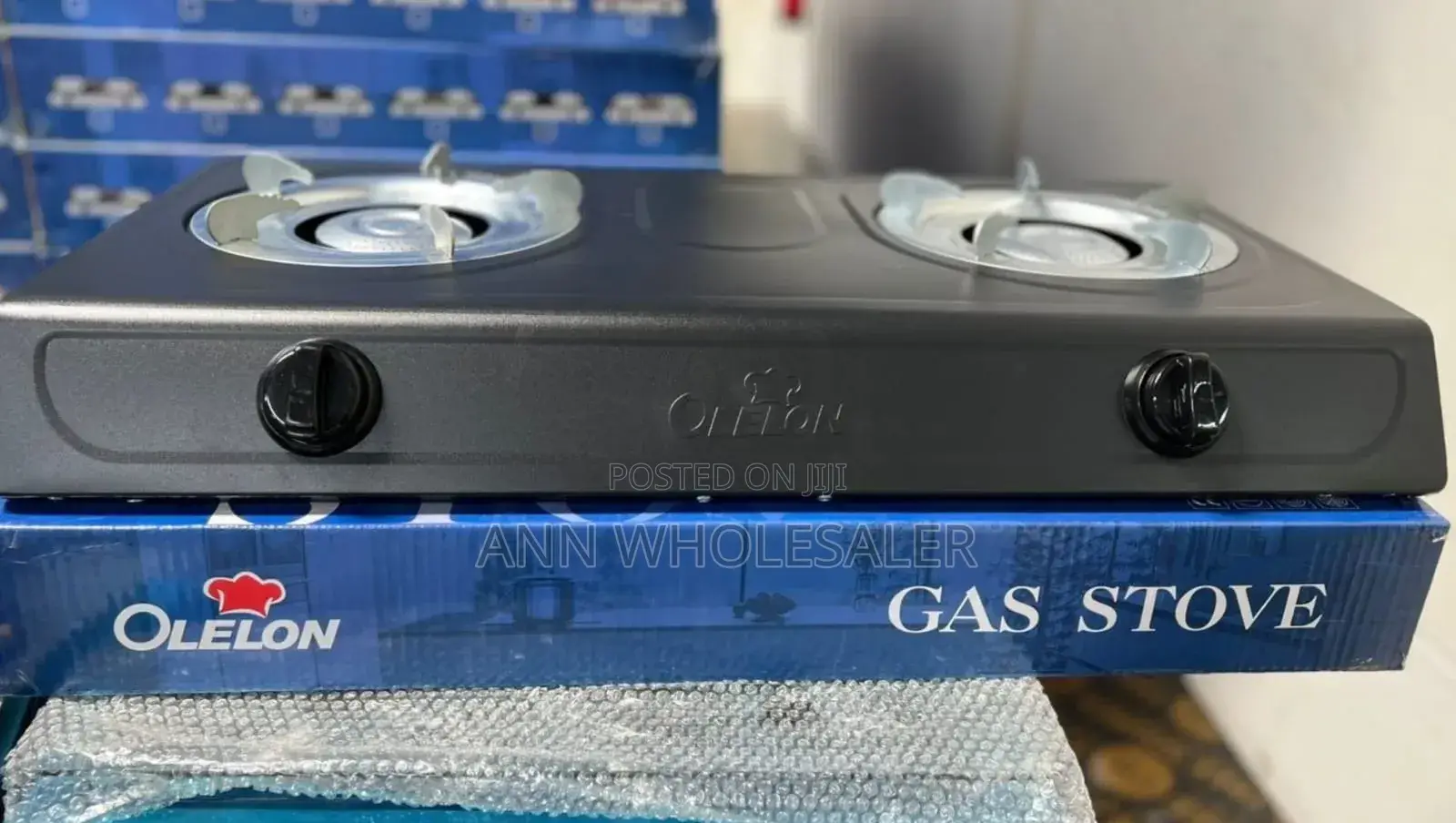 Low Power Consumption Olelon 2 Burner Stainless Steel Top Cooker