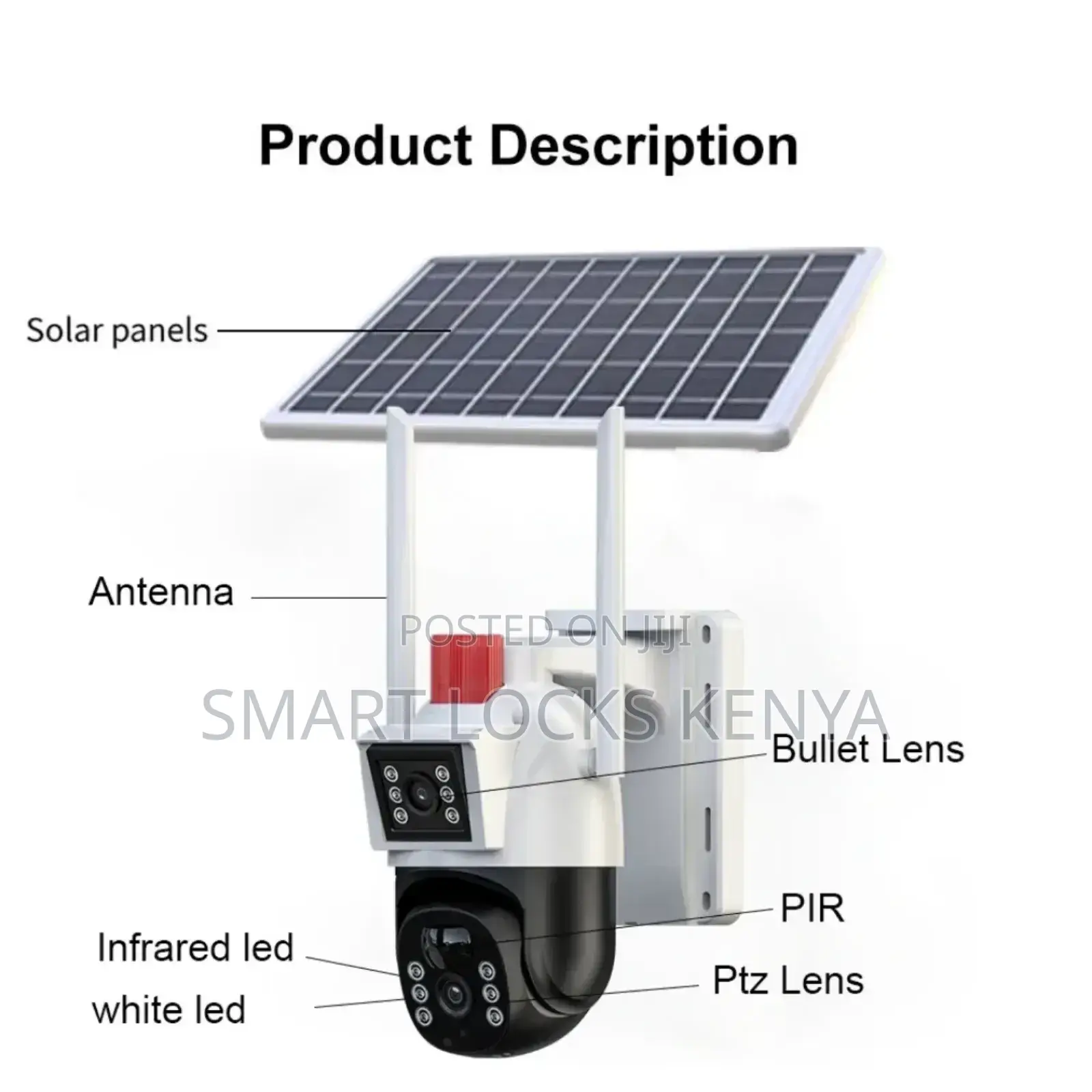 Solar Powered CCTV Security Camera