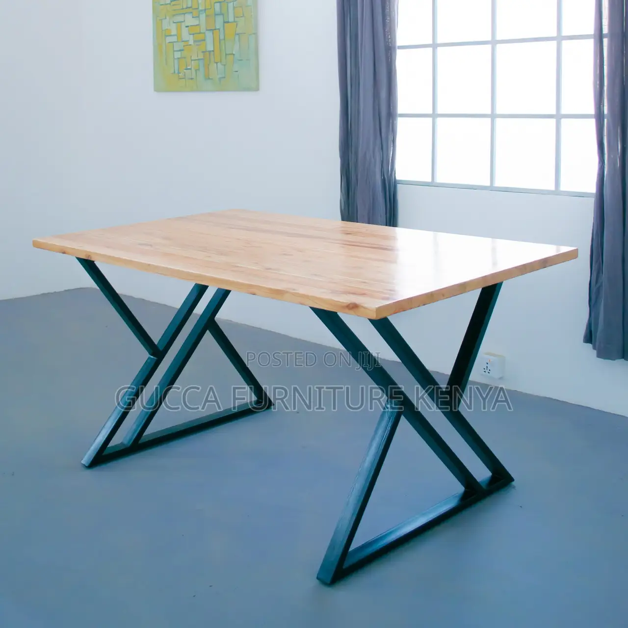 Clerical Customized Computer Desk With Steel Legs
