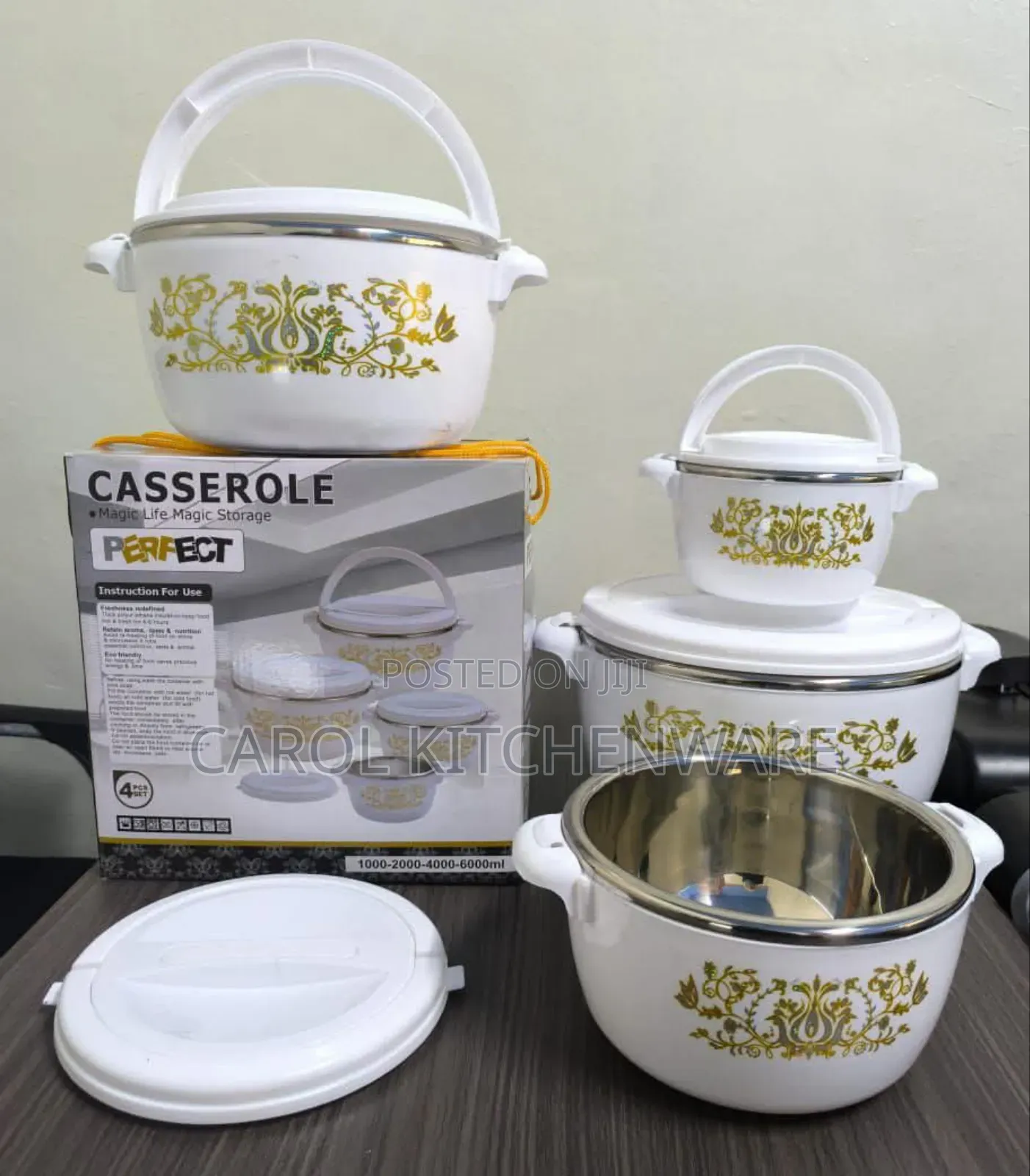 4 PCS Casserole Set/4 PCS Insulated Casserole Hot Pot Ser