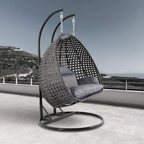 Office Chair : 2-Person Outdoor Hanging Wicker Swing Chair
