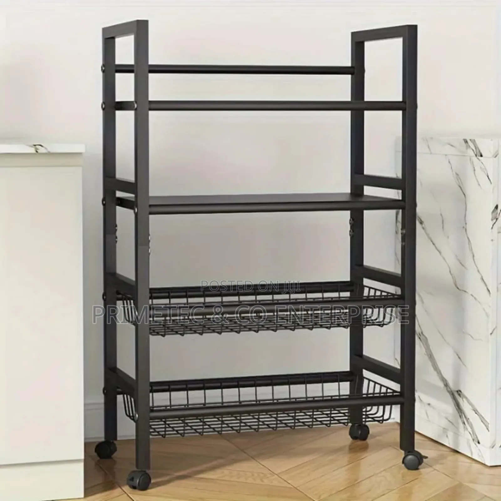 Multi-layer Metallic Kitchen Storage Rack