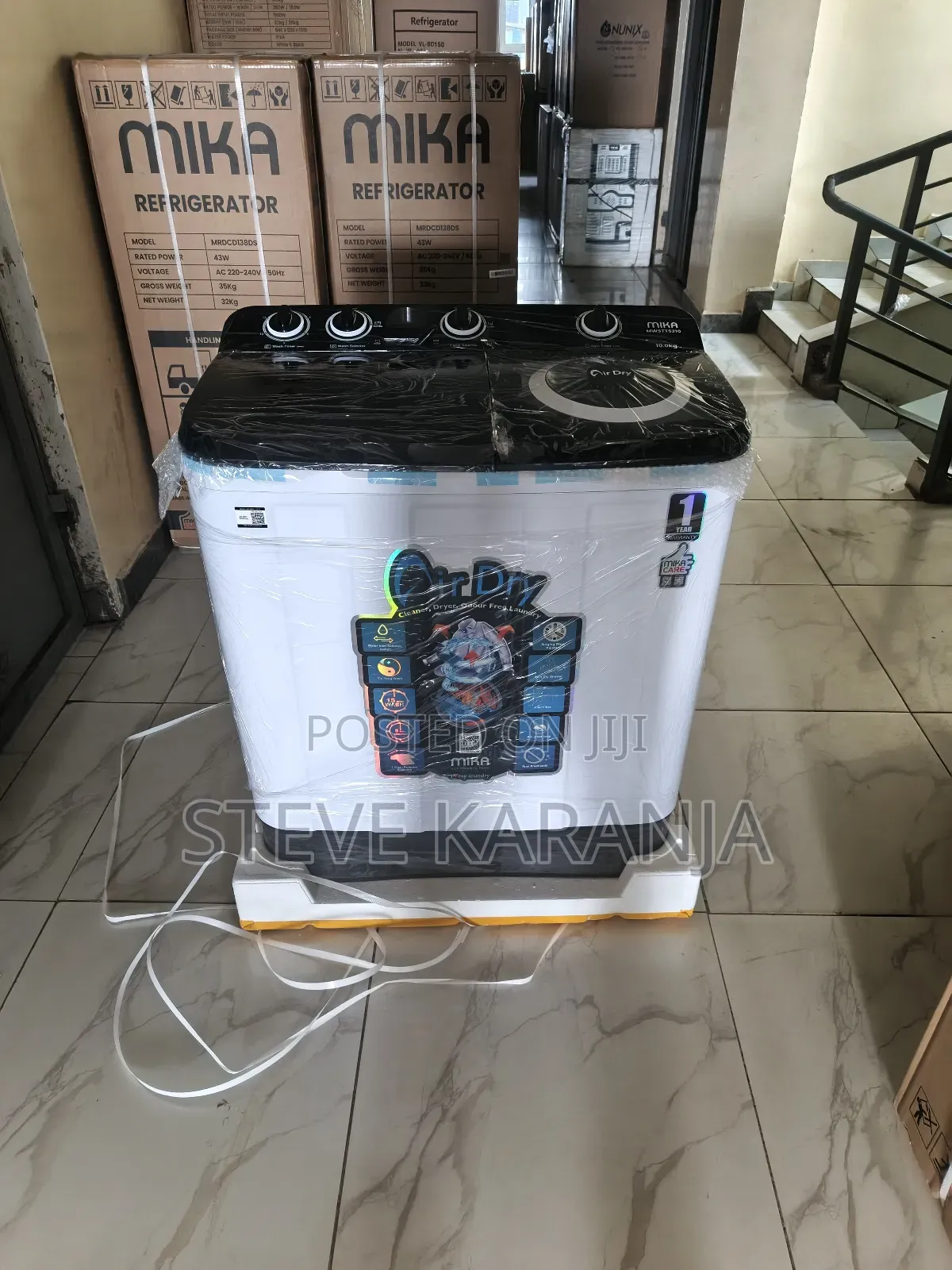 Mika 10kg Wash and Spin Washing Machine
