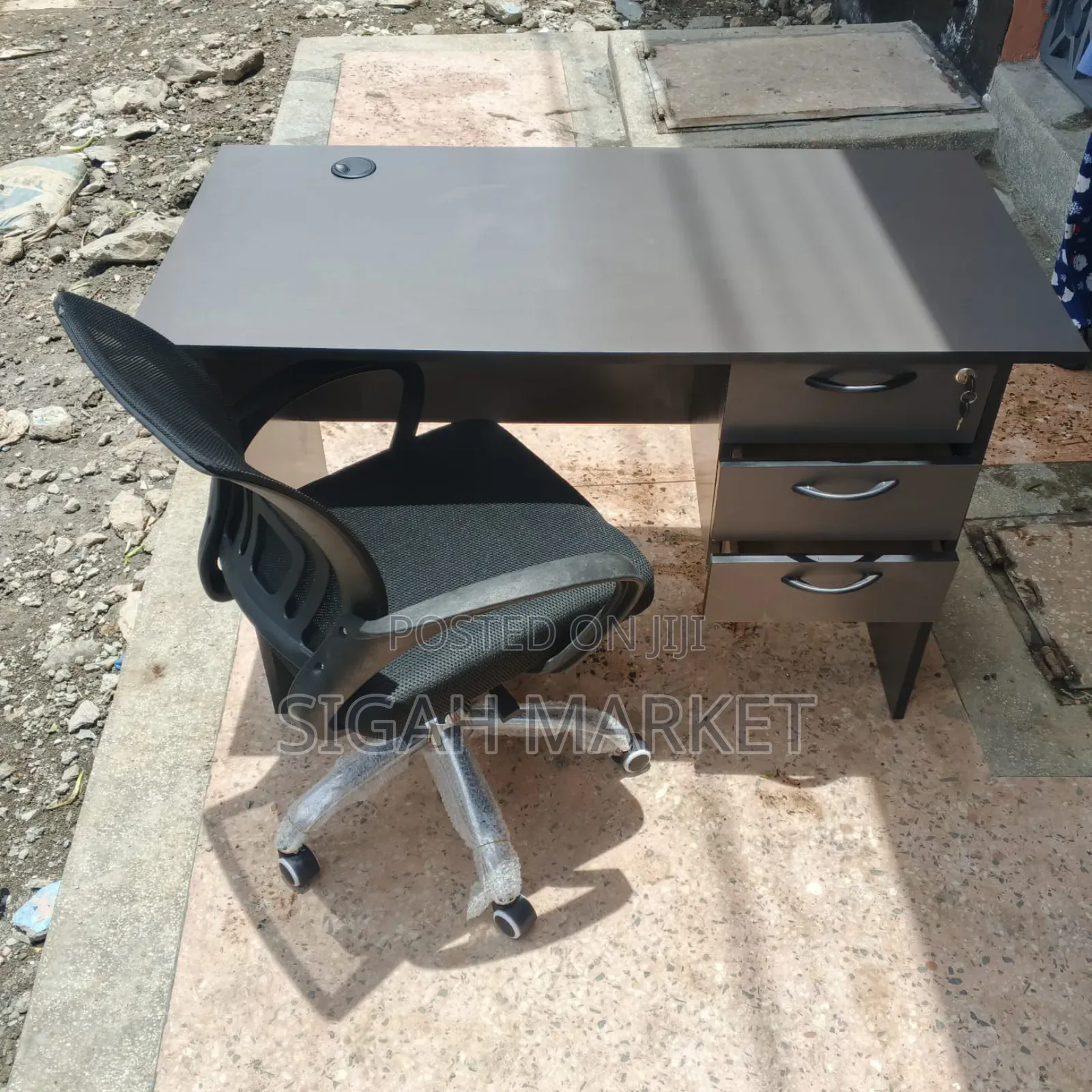 Office Desk and Low Back Office Chair Available