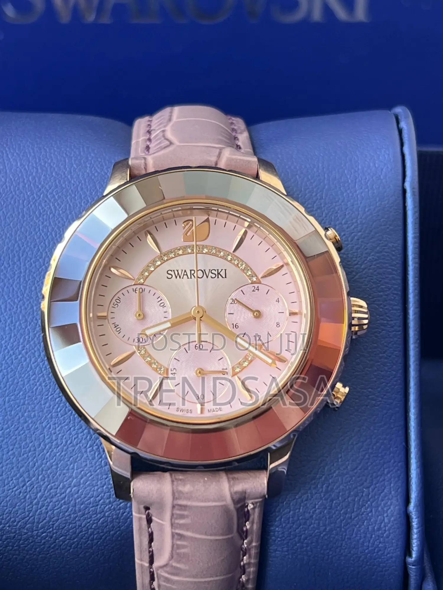 Swarovski Women Octea Lux Pink and Brown Chronograph Ladies Watch