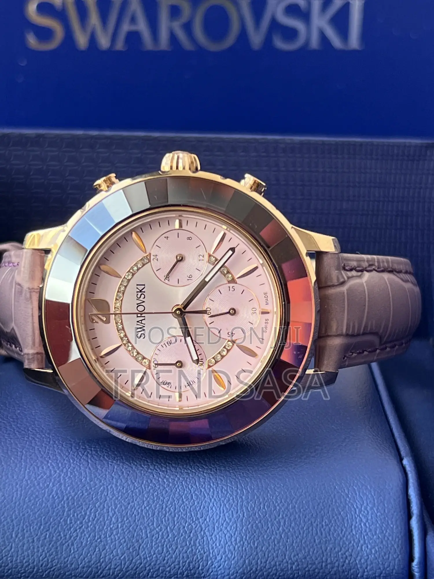 Swarovski Women Octea Lux Pink and Brown Chronograph Ladies Watch