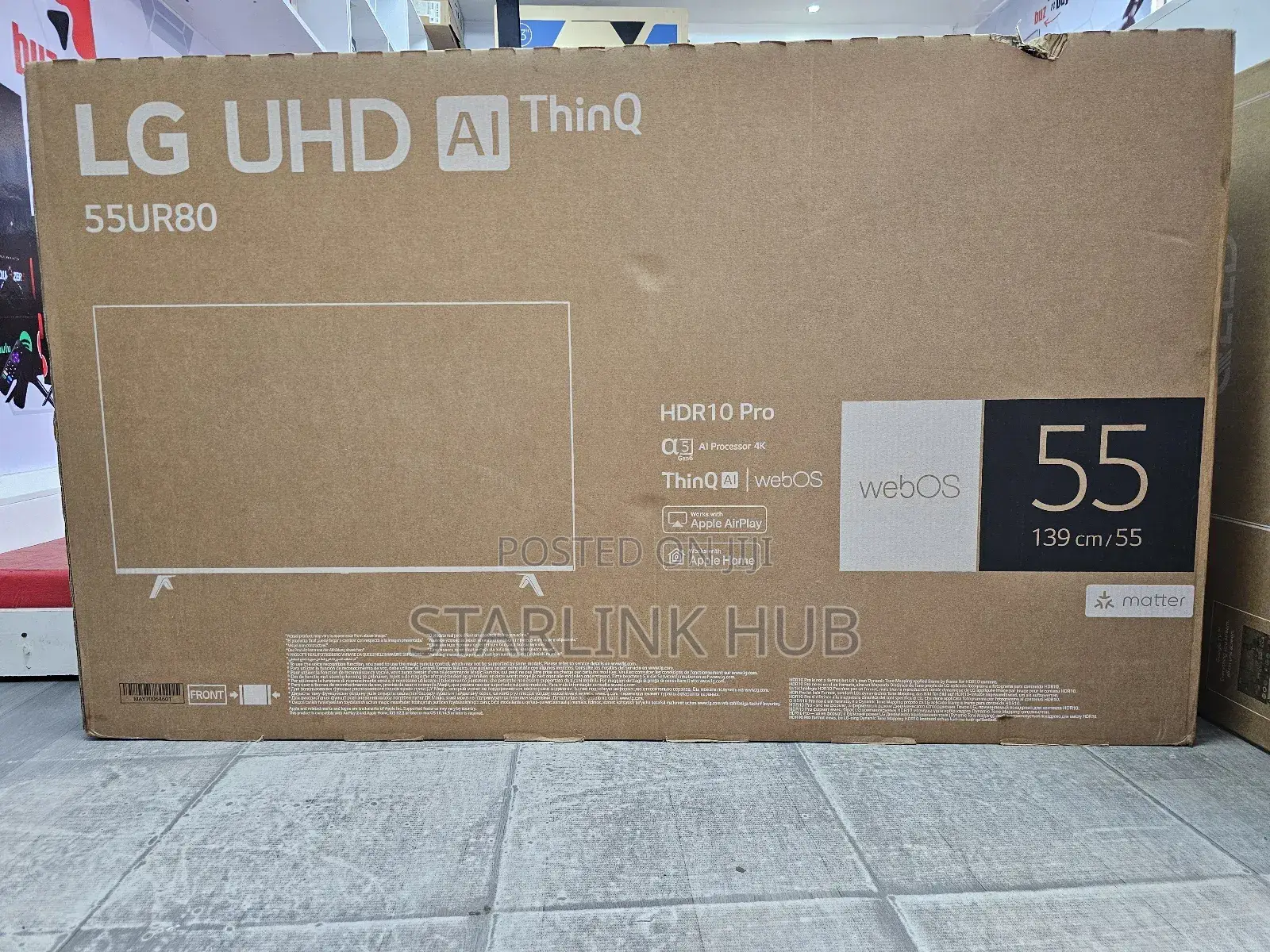 Lg Uhd Tv 55ur80 | Webos Smart Ai Thinq| Magic Remote| Hdr10, HLG