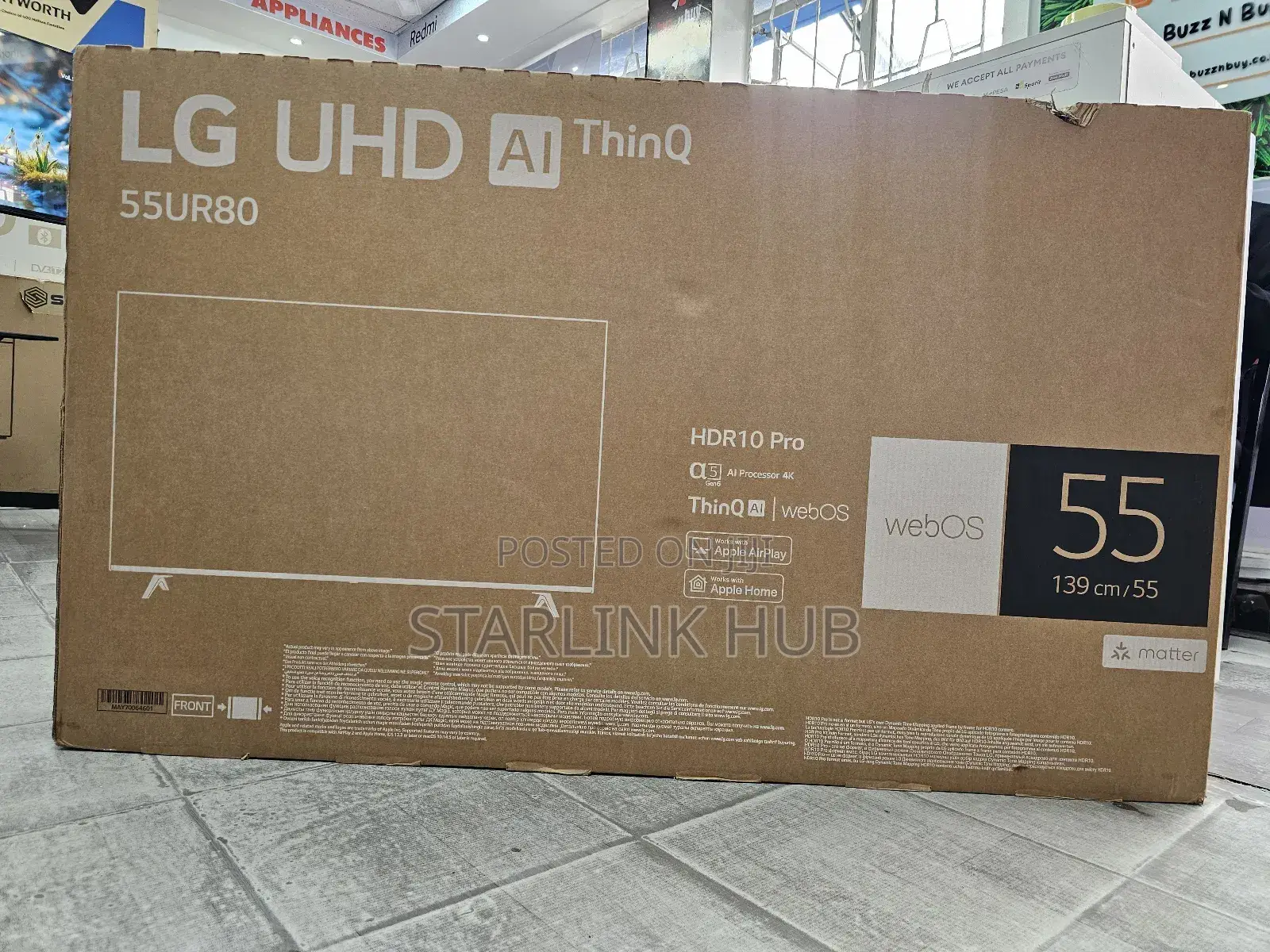 Lg Uhd Tv 55ur80 | Webos Smart Ai Thinq| Magic Remote| Hdr10, HLG