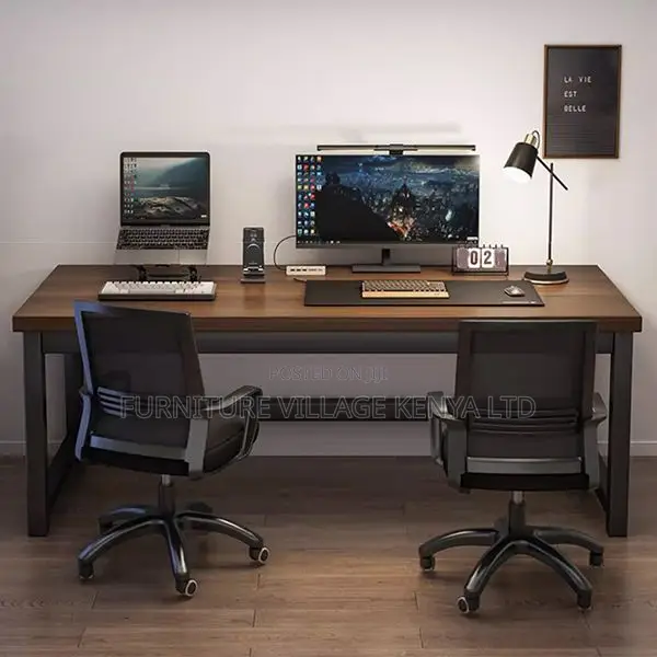 Office Table ; 1.2 Meter Office Table With Metal Base