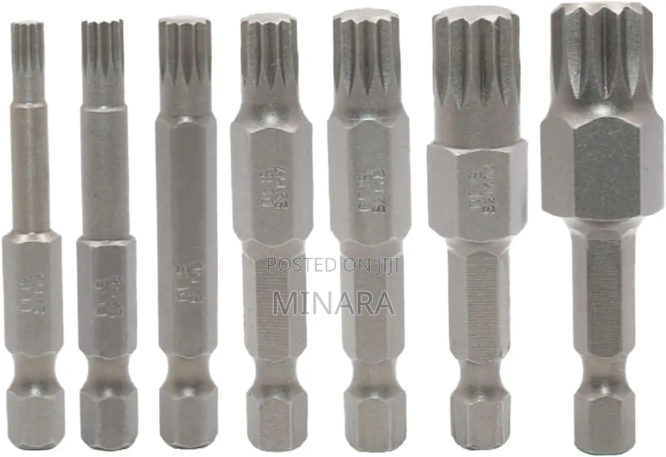 7 Pcs, Spline Drill Screwdriver Bits, Triple Square XZN Bits,M4-M12
