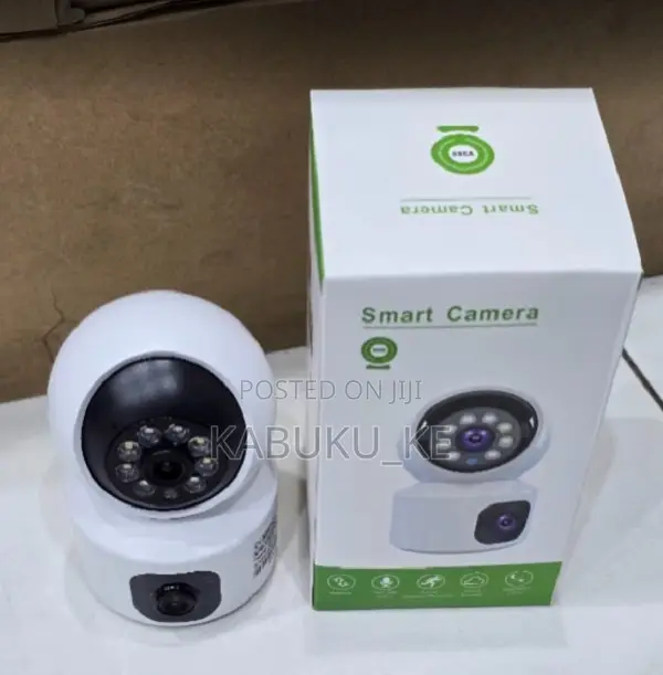 Wireless Wifi Dual Lens 4mp Wireless CCTV Indoor Camera Two Way Audio