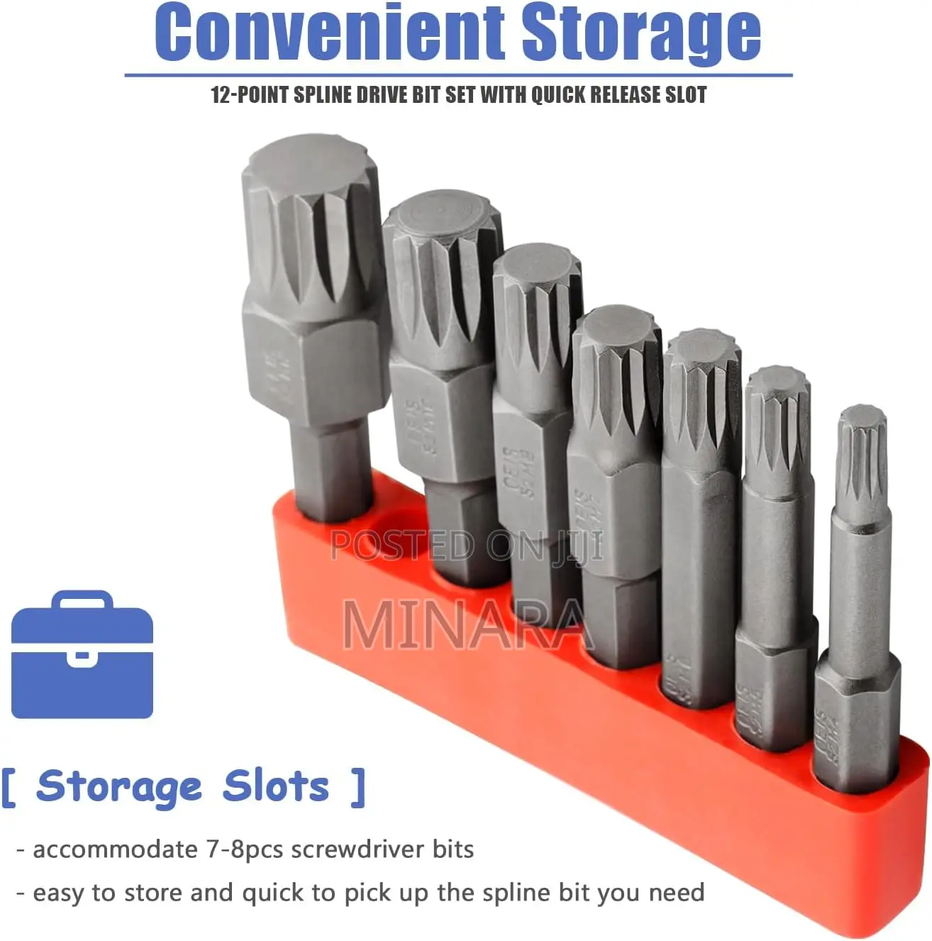 7 Pcs, Spline Drill Screwdriver Bits, Triple Square XZN Bits,M4-M12