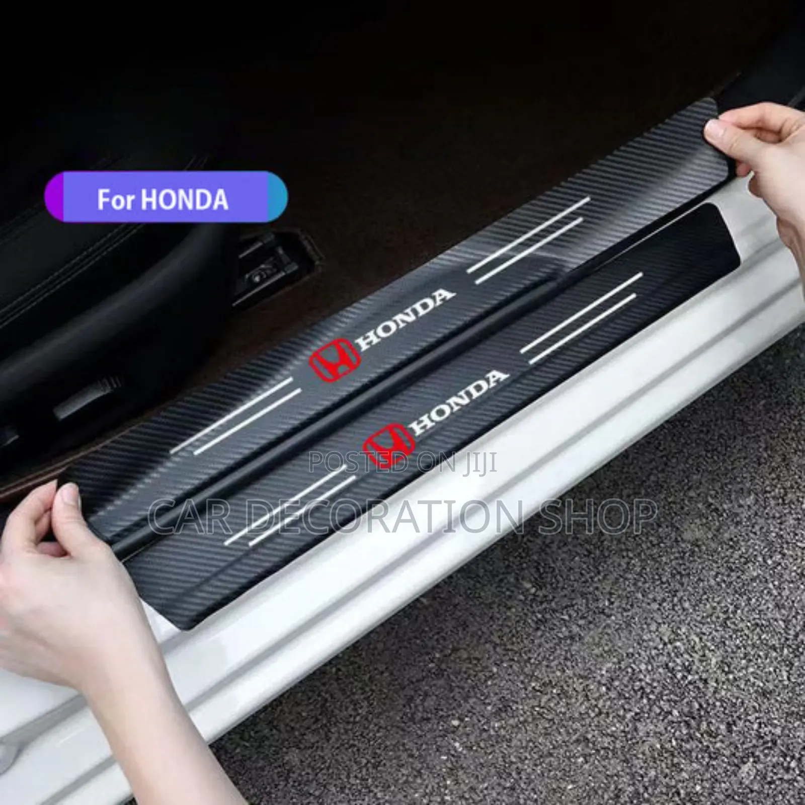 4pcs Honda Branded Door Step Protector Sport Stickers