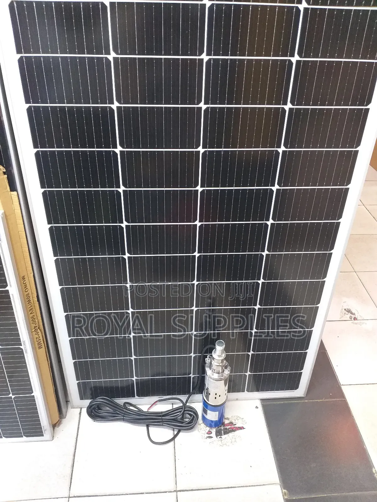 24v 50m Solar Submersible Water Pump + 250w Panel