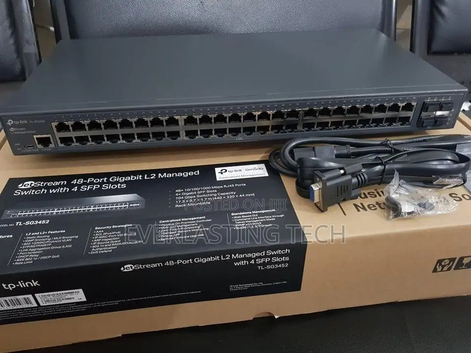 Tp-Link 52-Port Gigabit L2+ Managed Switch 48-Port Poe+ - Tl-Sg3452p