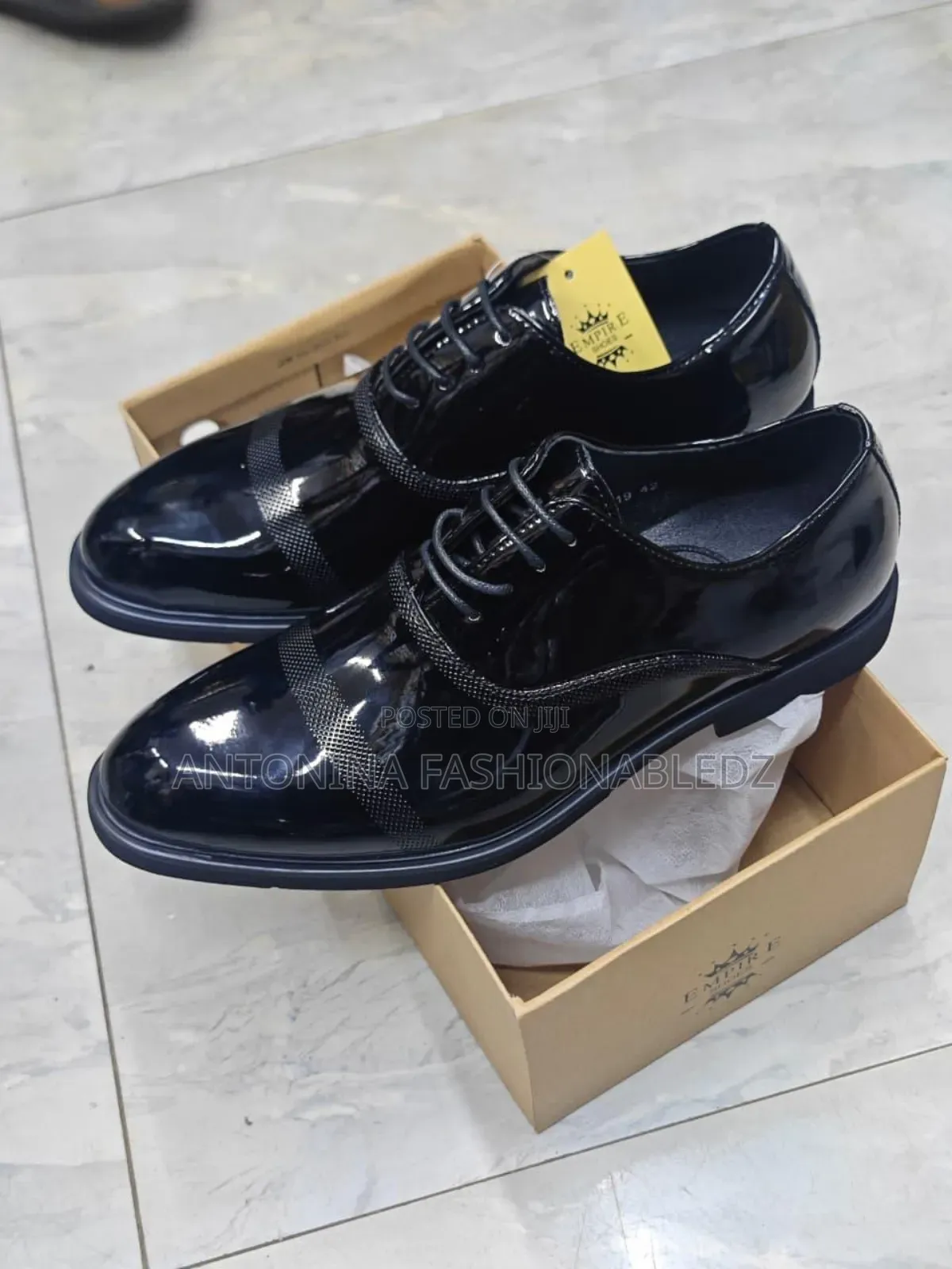 Men Wetlook Official Shoes 38-45