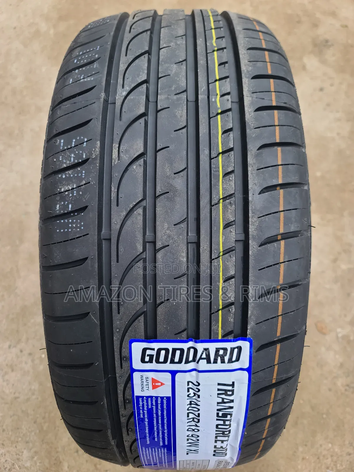 225/40 R18 Goddard Tyres 92 W X/L Transforce 300