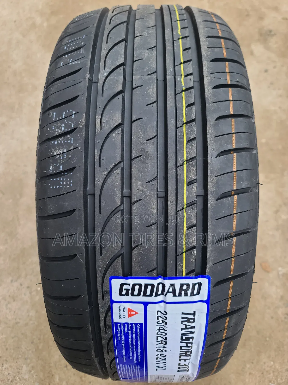 225/40 R18 Goddard Tyres 92 W X/L Transforce 300