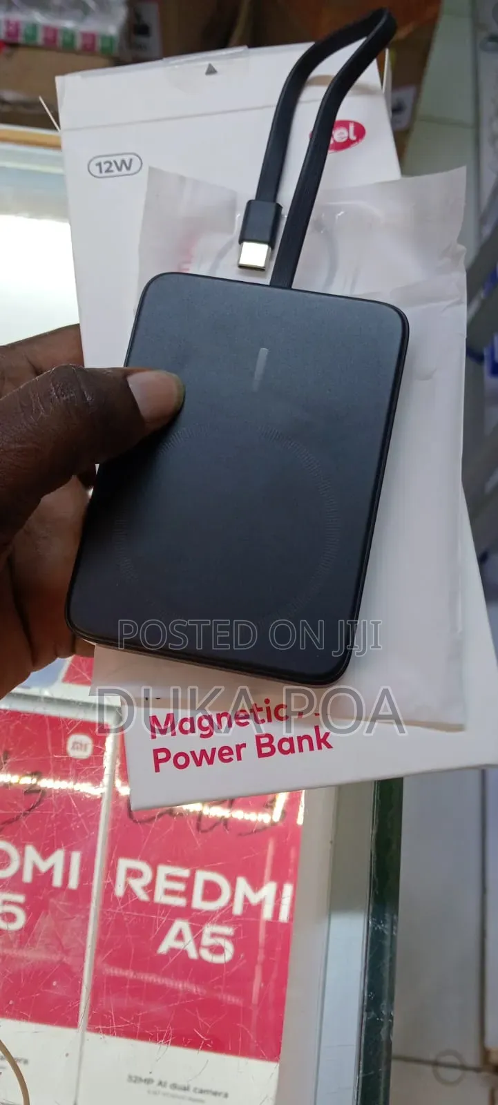 Itel Magnetic Wireless Powerbank With Type C Cable 5000mah