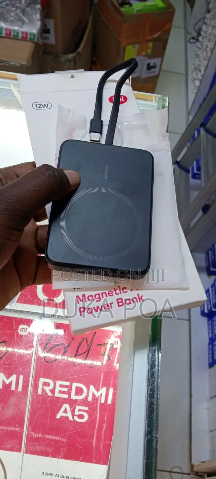 Itel Magnetic Wireless Powerbank With Type C Cable 5000mah