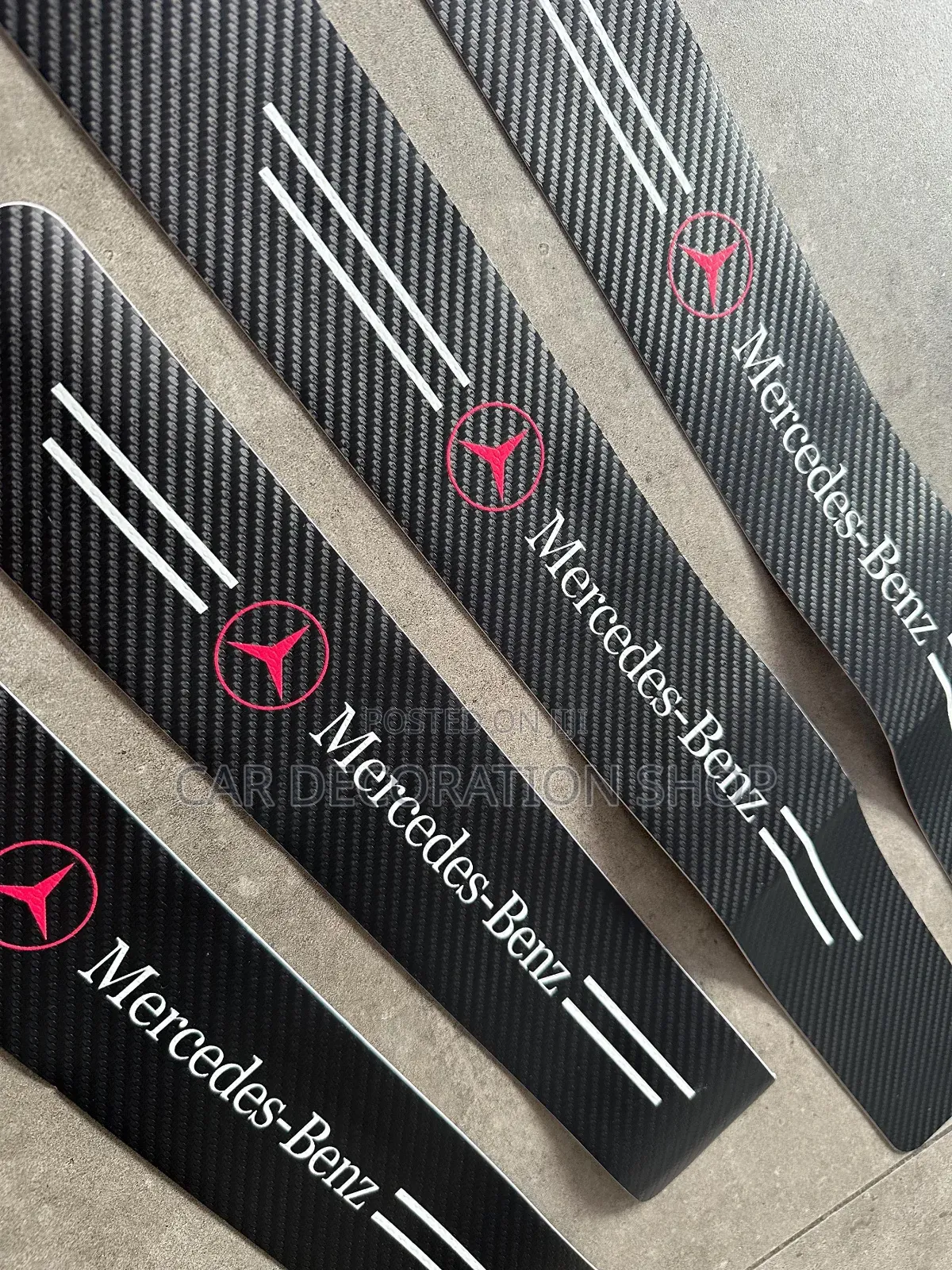 4pcs Mercedes Universal Scuff Protection Door Cover Strip