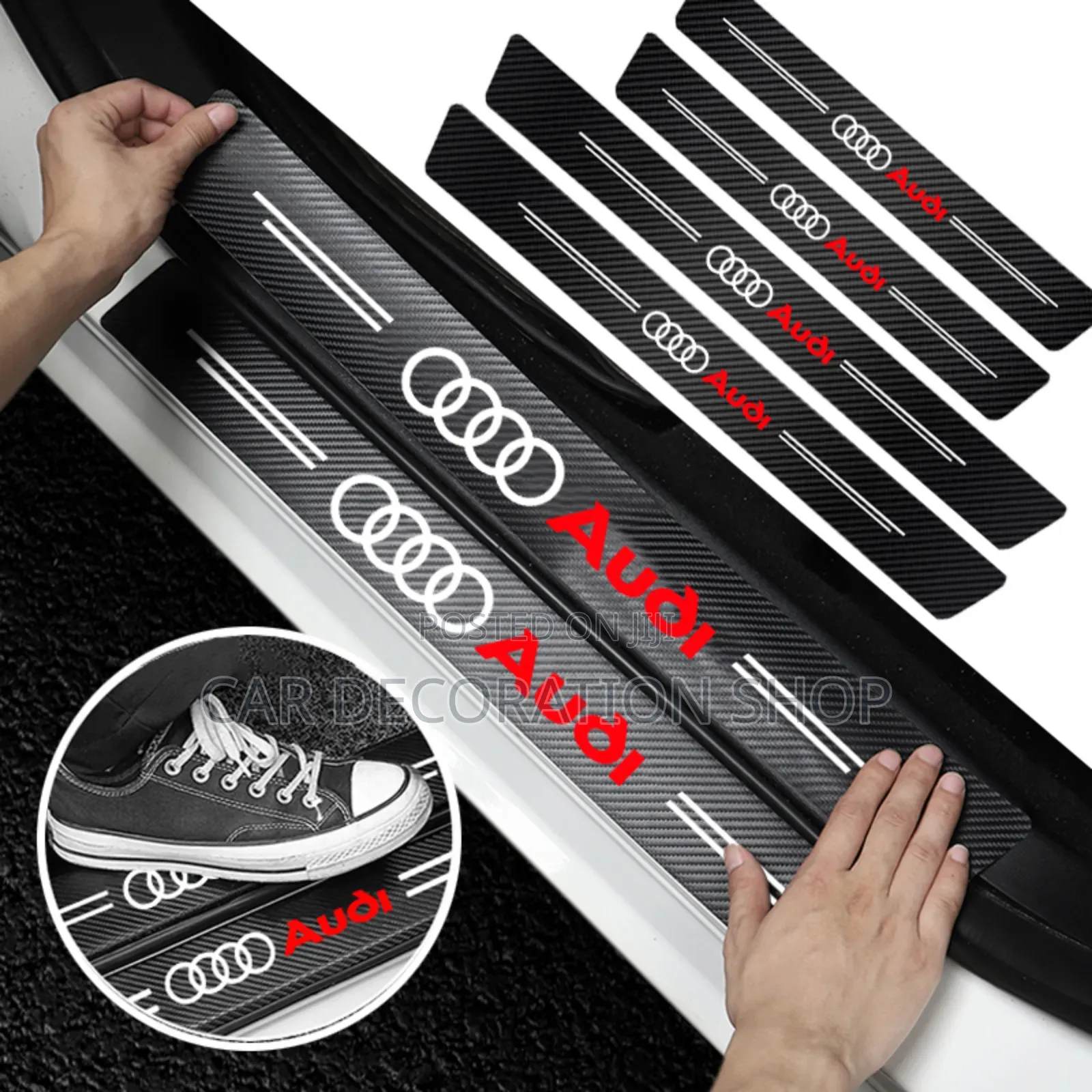4pcs Audi Universal Door Sill Protection Strip in 2 Different Sizes
