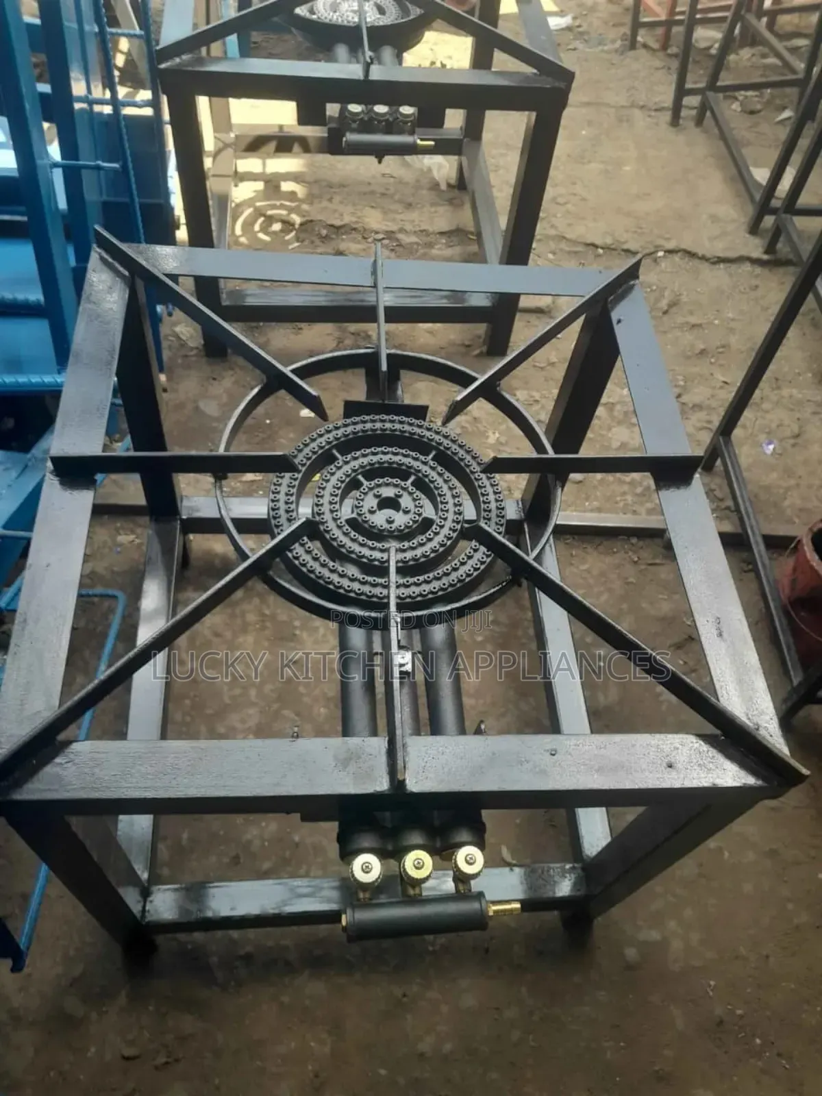 Higher Pressure Three Ring Mild Steel Single Burner.