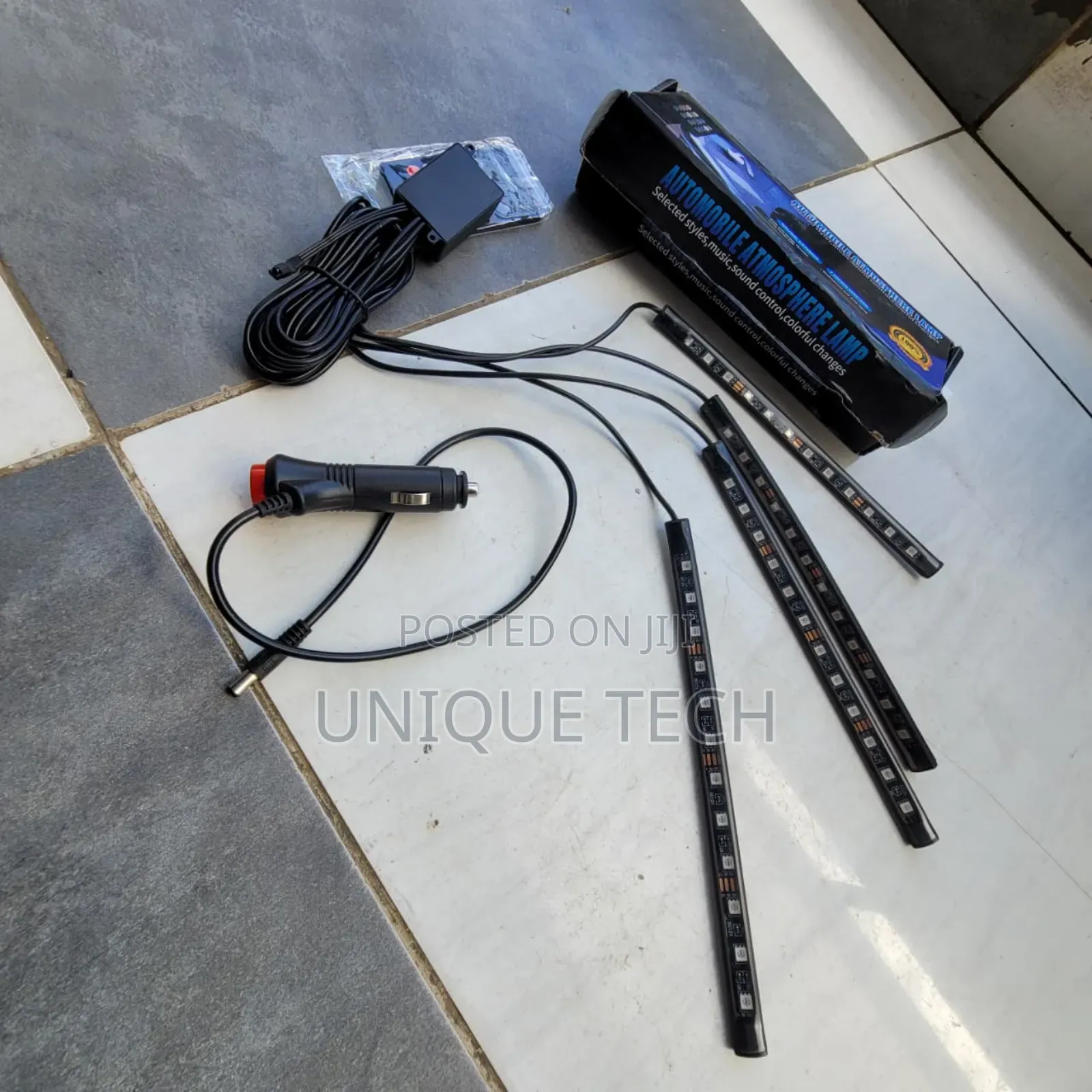Car Led Ambient Strip Lights 4pcs