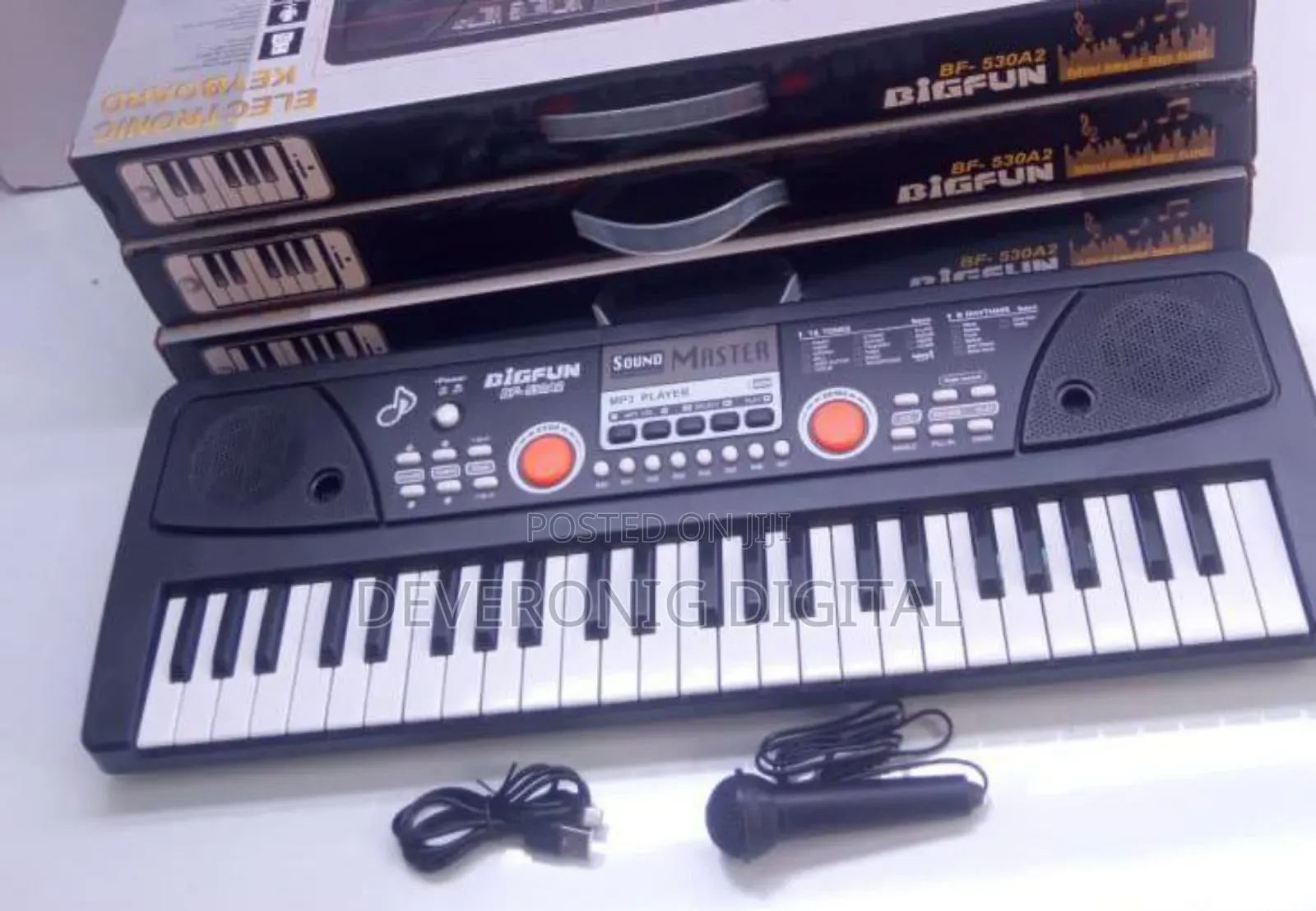 49 Keys Piano With Microphone and Charging Cable