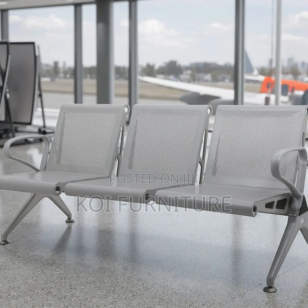 Office Bench; Three Seaters Heavy Metallic Office Bench