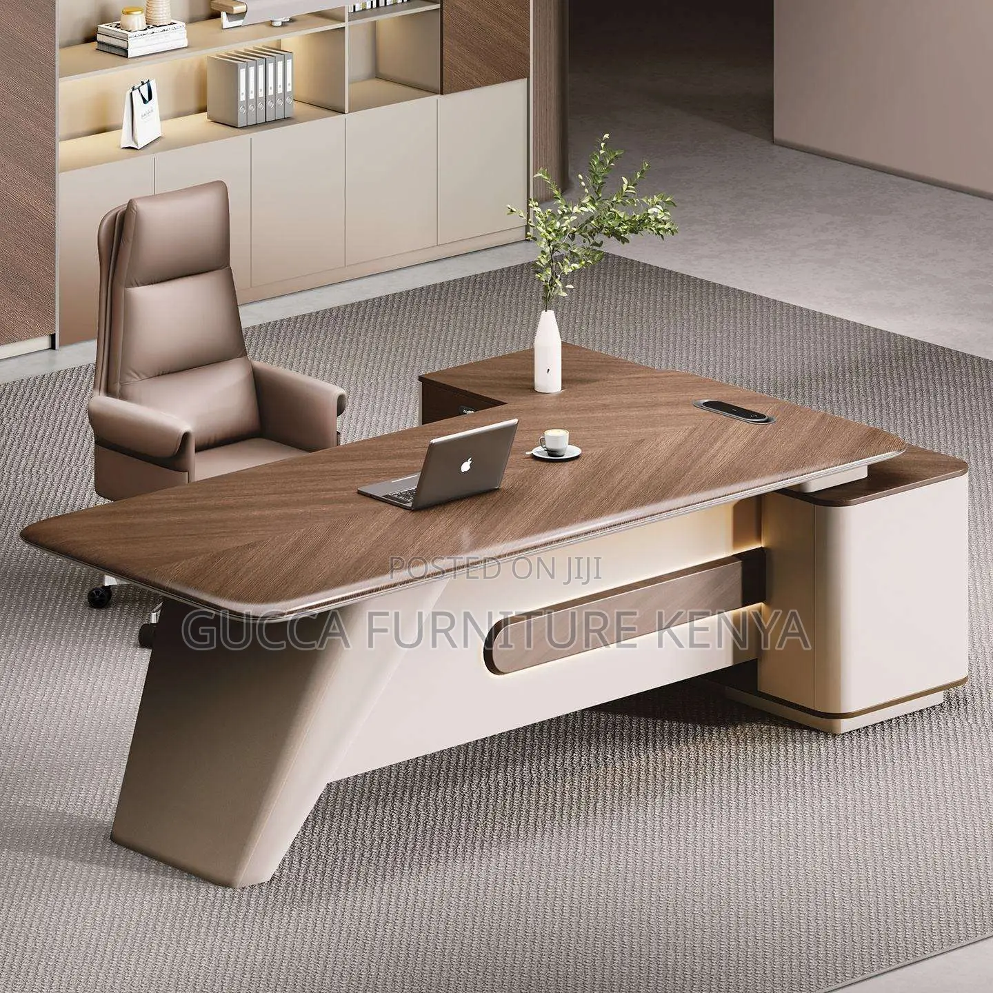 Modern 180cm Ceo L-Shaped Executive Desk