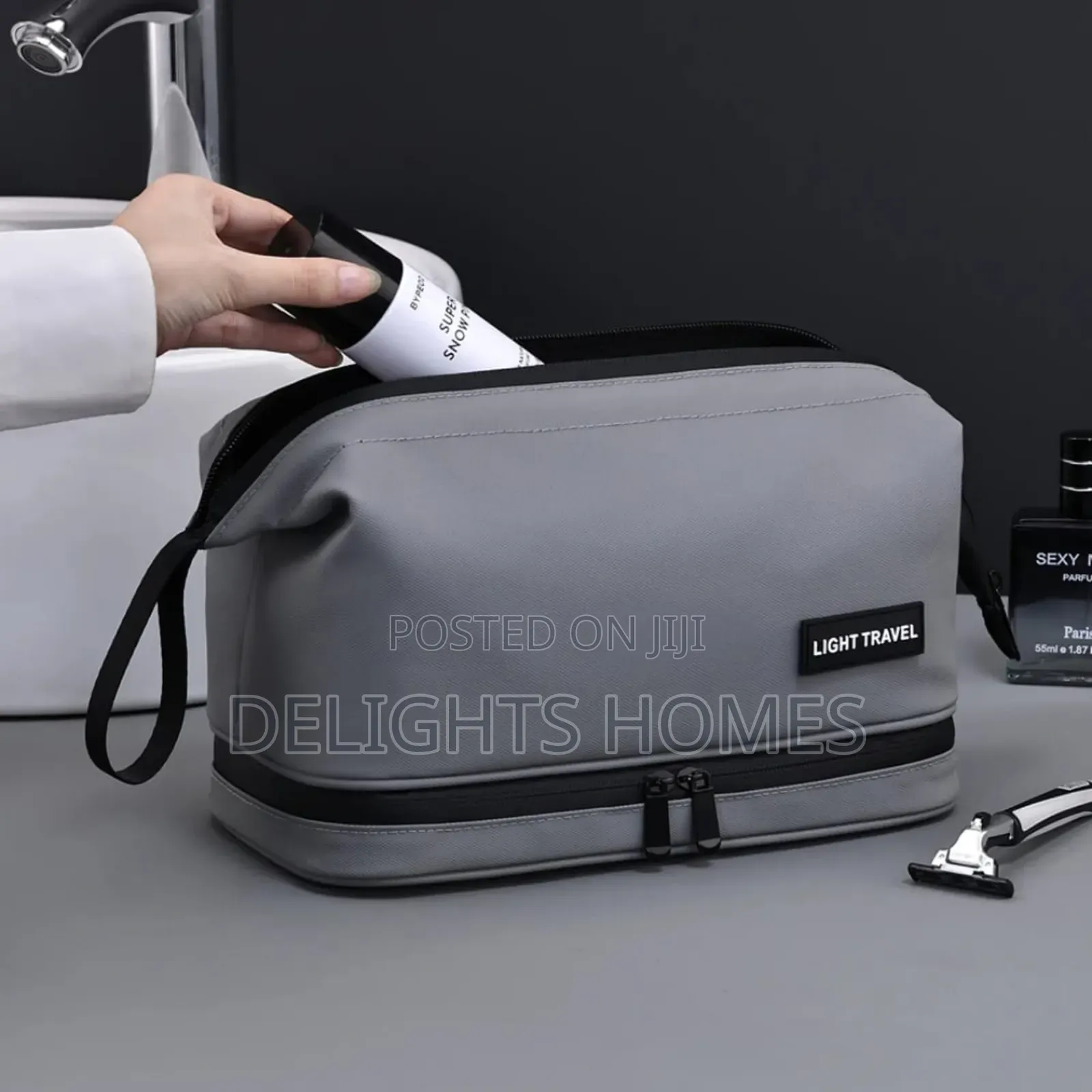Double Layer Portable Travel Cosmetic Bag-Arv