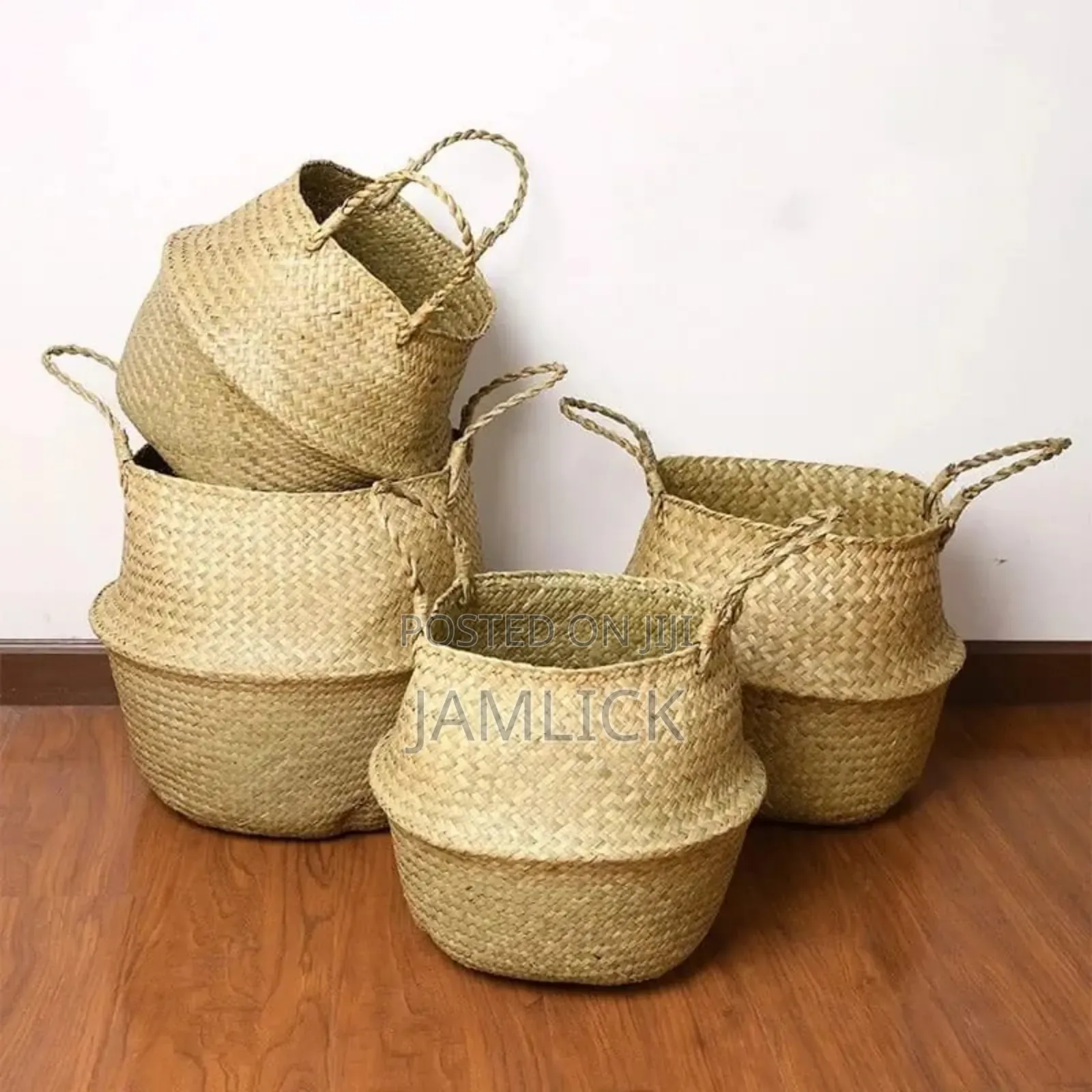 Firm Rattan Handmade Decorative Baskets - Bz