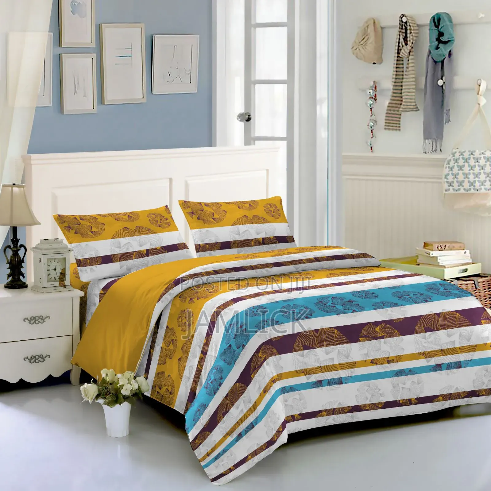 6pcs Pure Cotton Double-Sided Duvet Cover Set - Tr