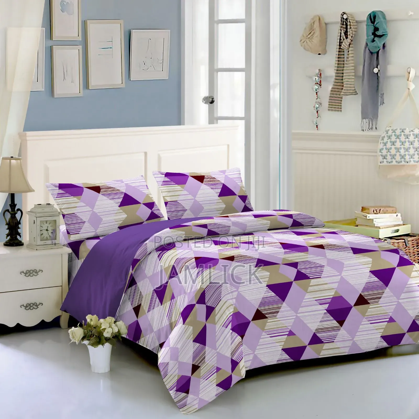 6pcs Pure Cotton Double-Sided Duvet Cover Set - Tr