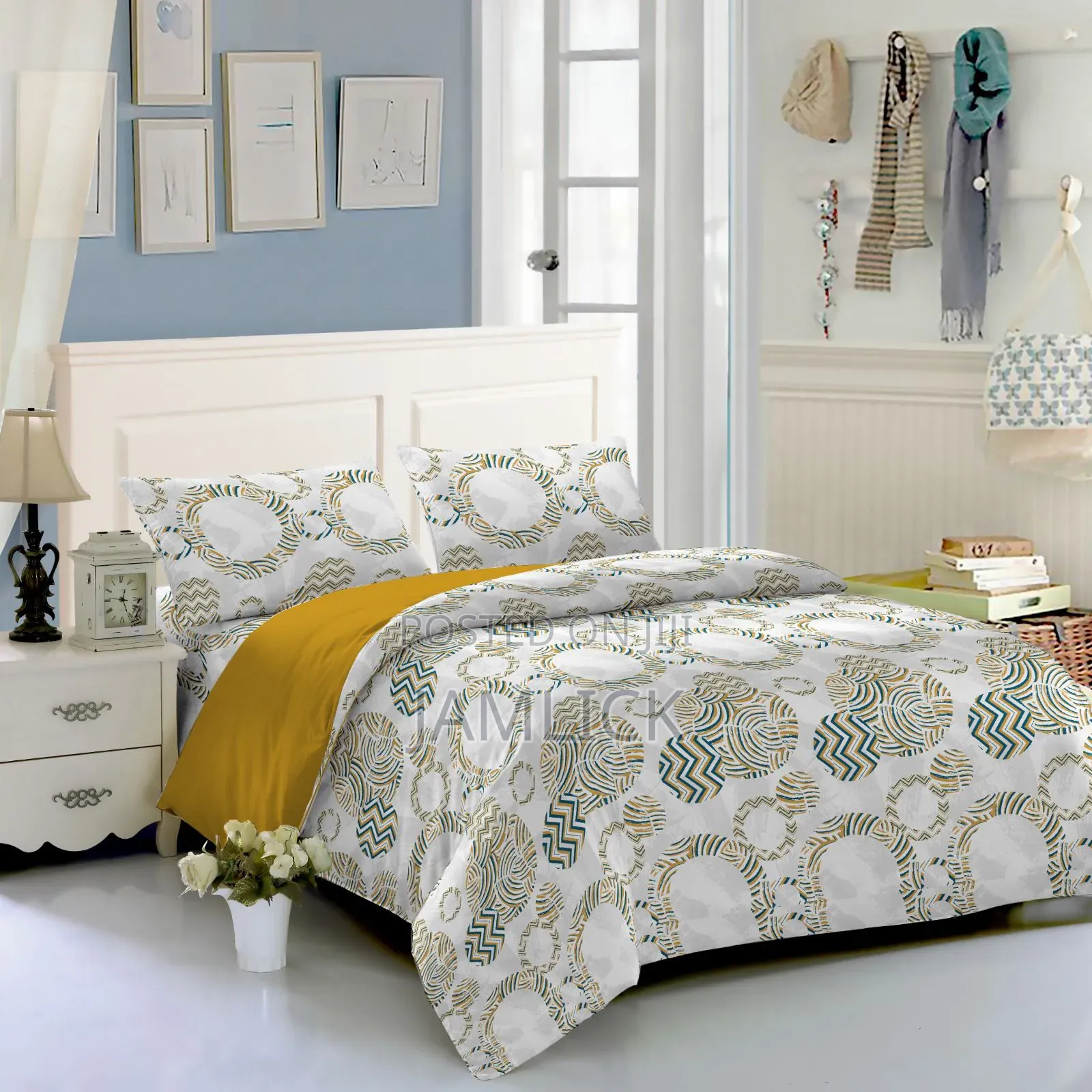 6pcs Pure Cotton Double-Sided Duvet Cover Set - Tr