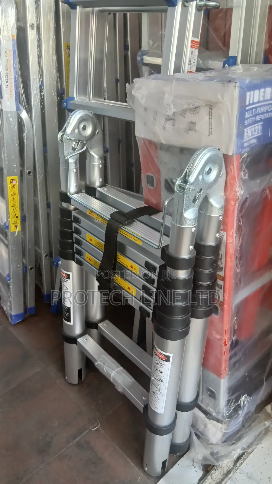 Double Telescopic Aluminum Ladder 1.9m×1.9m