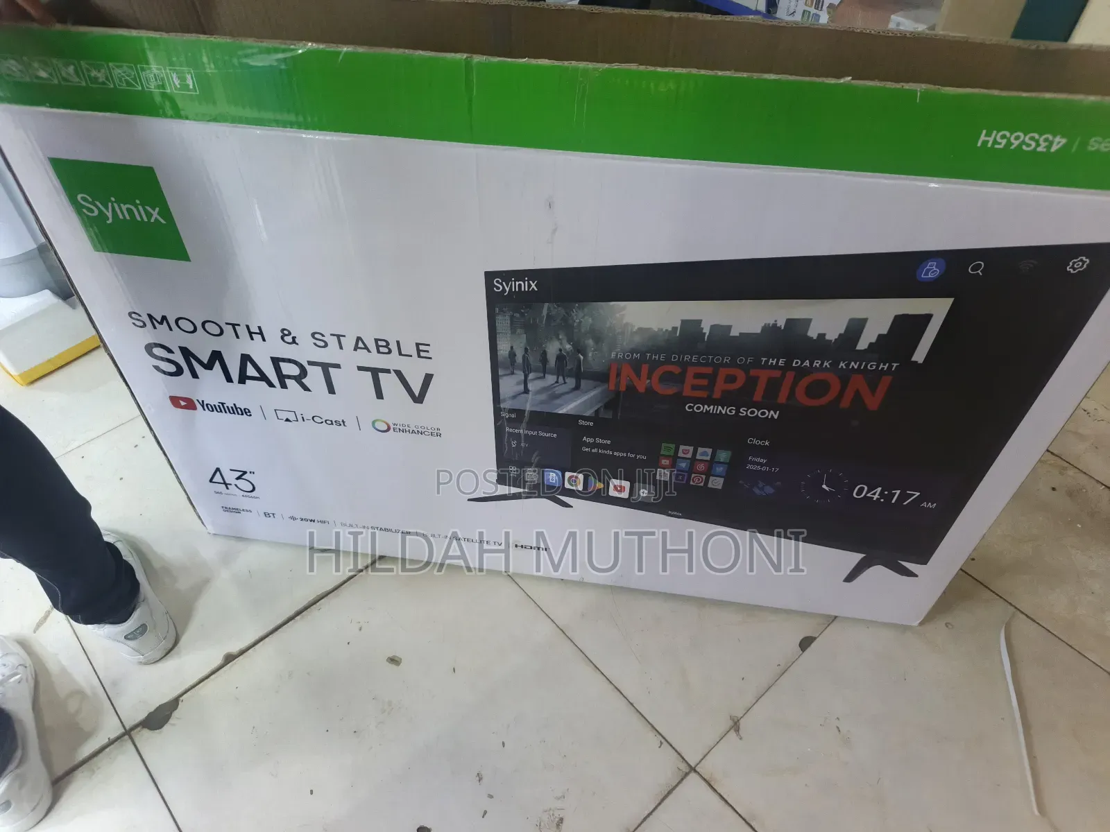 Syinix ( Model 43s6h) Smart Tv