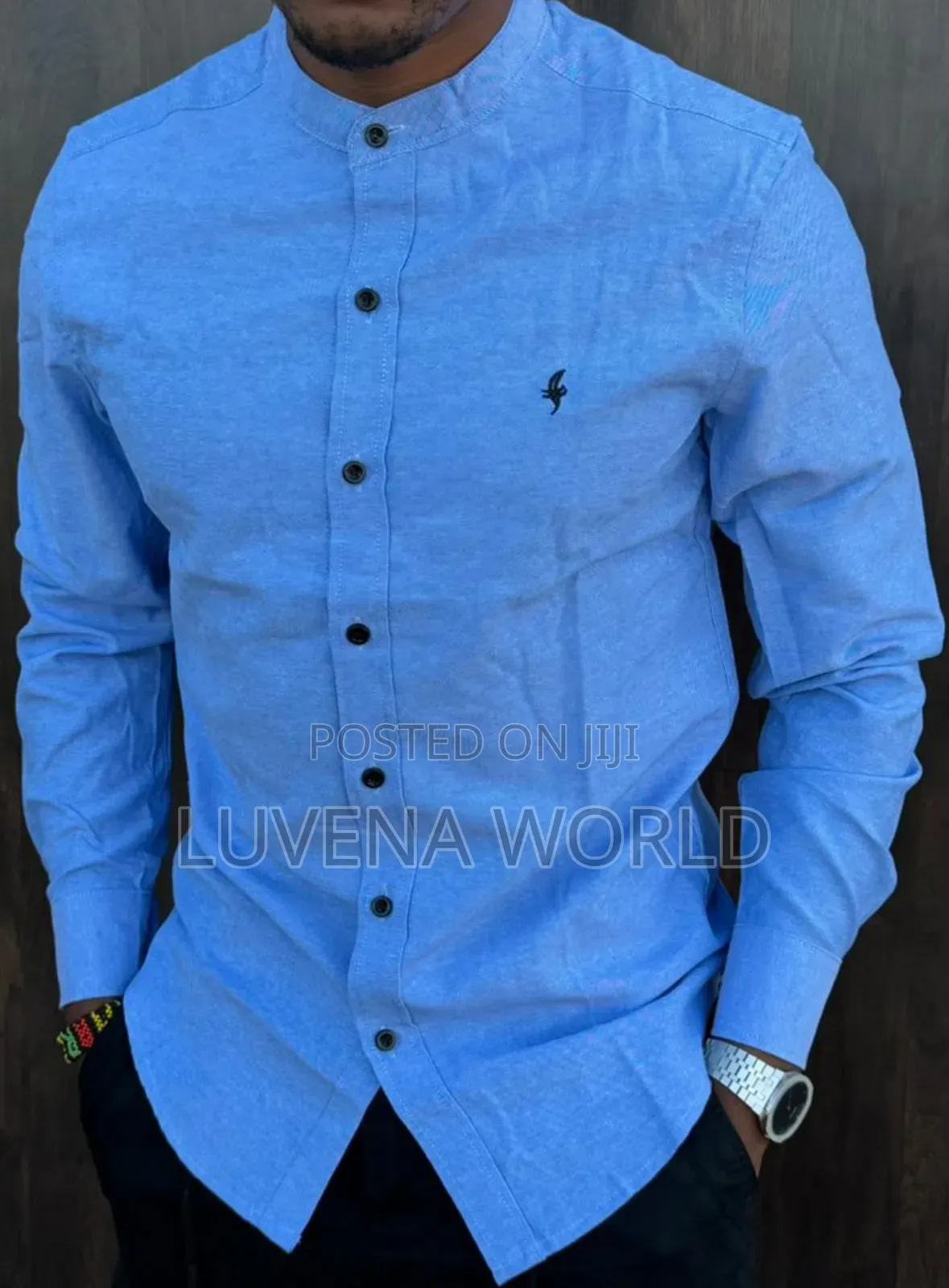 White and Blue Casual Shirts