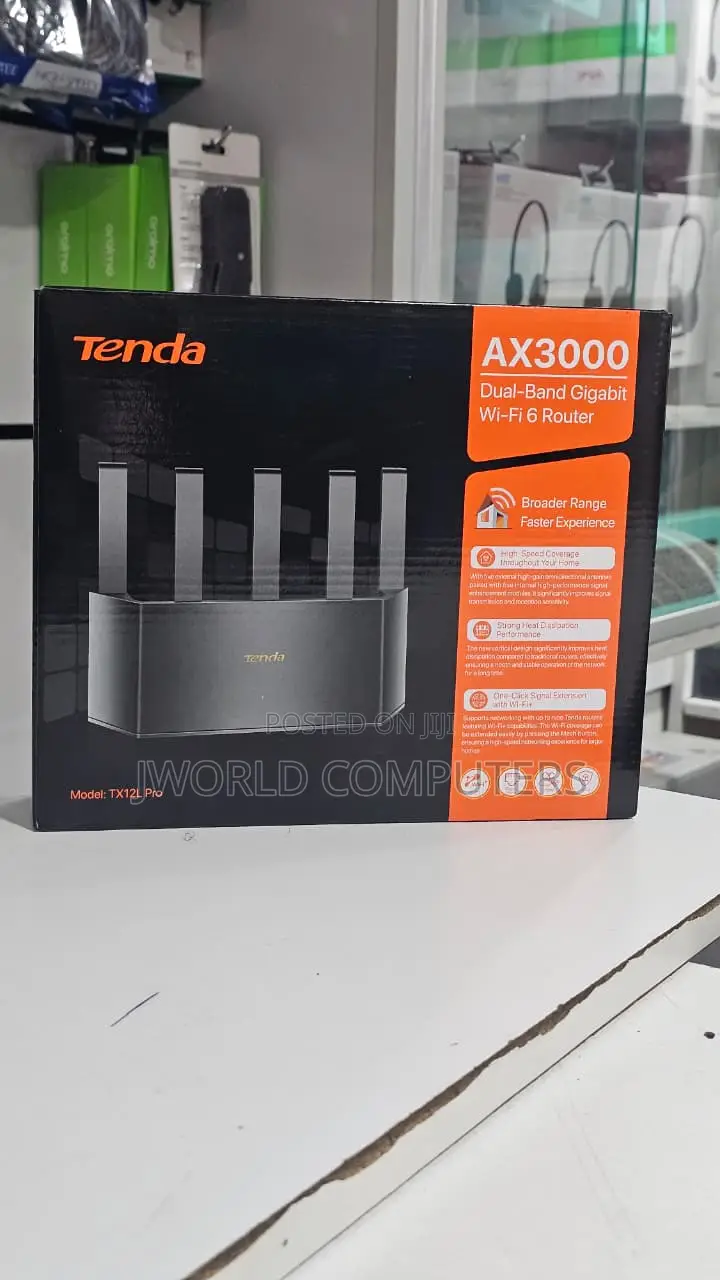 Tenda Tx12l Pro Ax3000 Dual-Band Wi-Fi 6 Router