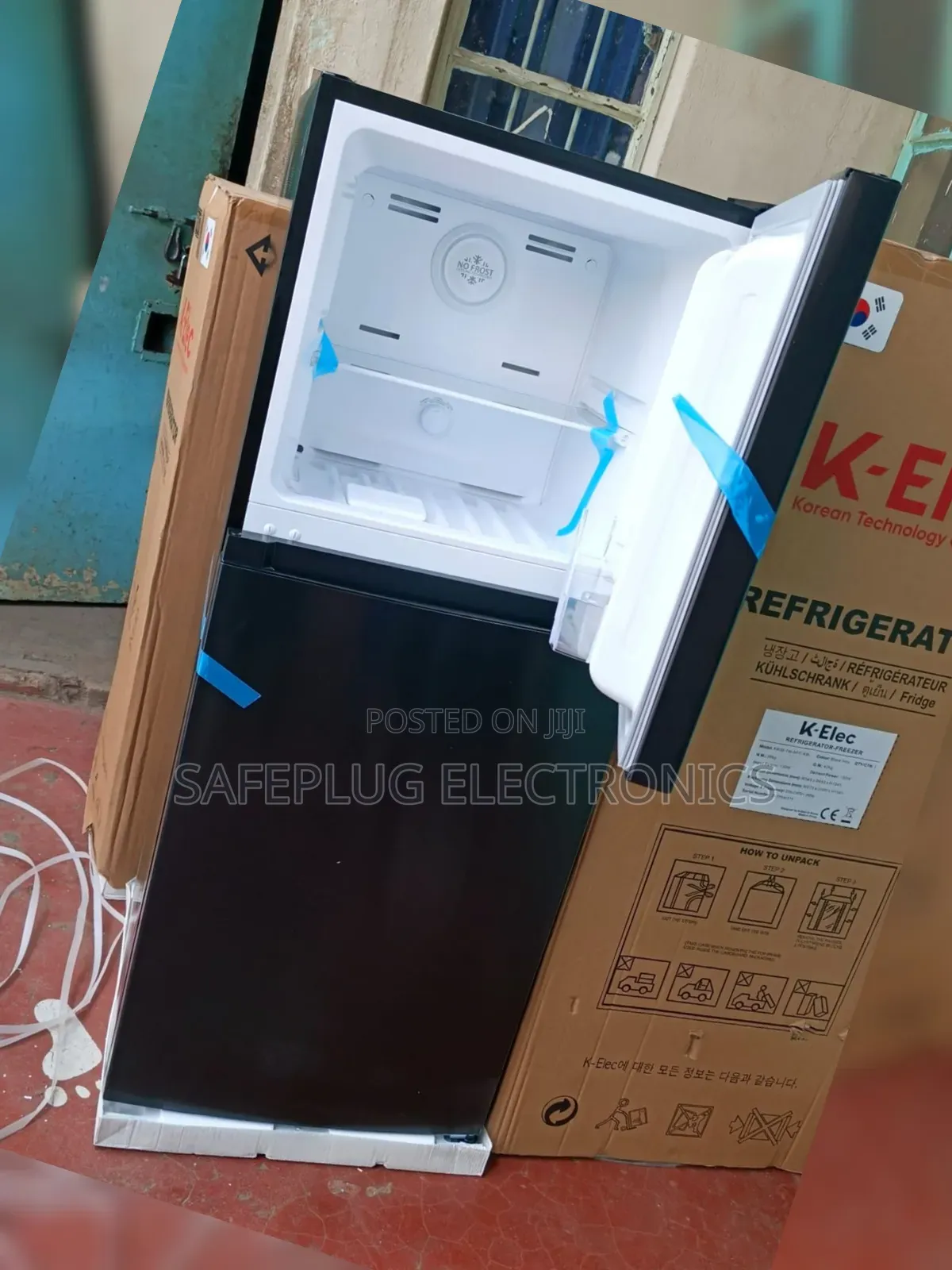 Non Frost Refrigerator -Black Klec 181 Litres