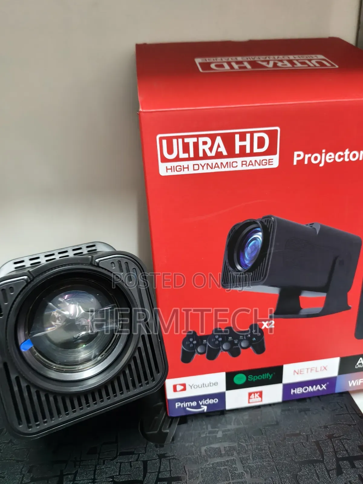Hy320 Gaming Projector Dual Band Wifi 6 Bluetooth Connection Projector