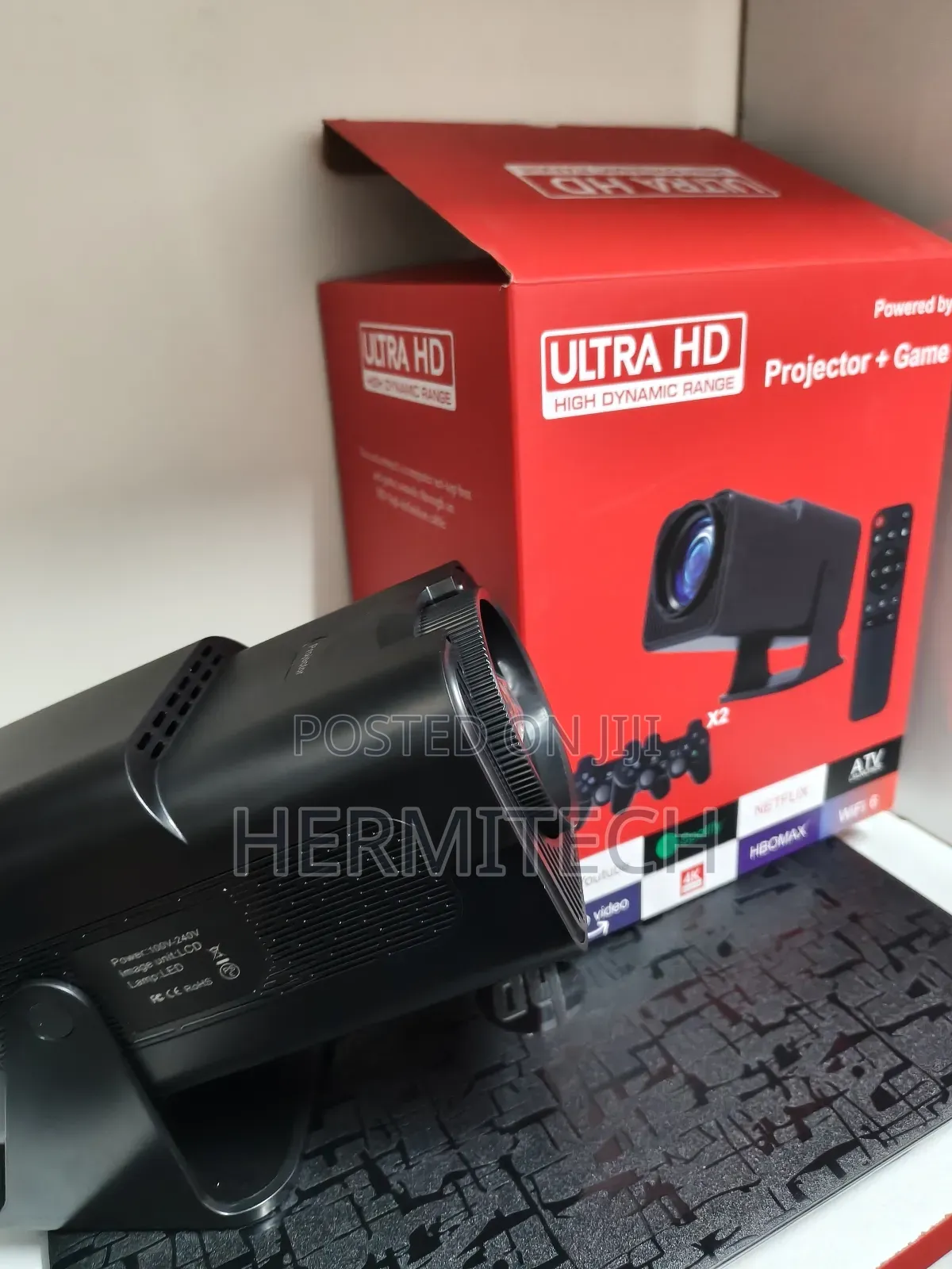 Hy320 Gaming Projector Dual Band Wifi 6 Bluetooth Connection Projector
