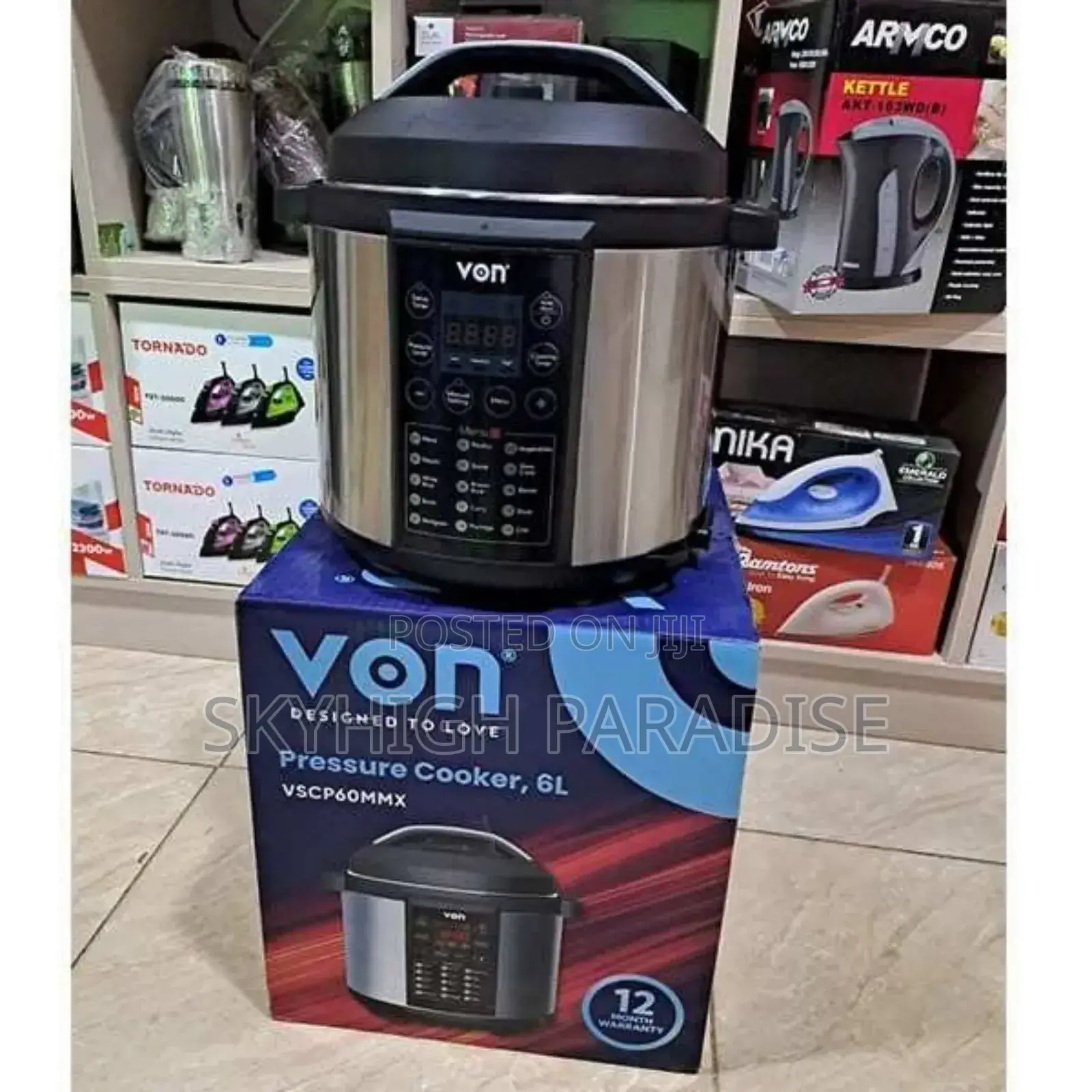  6 Litres Von Electric Pressure Cooker