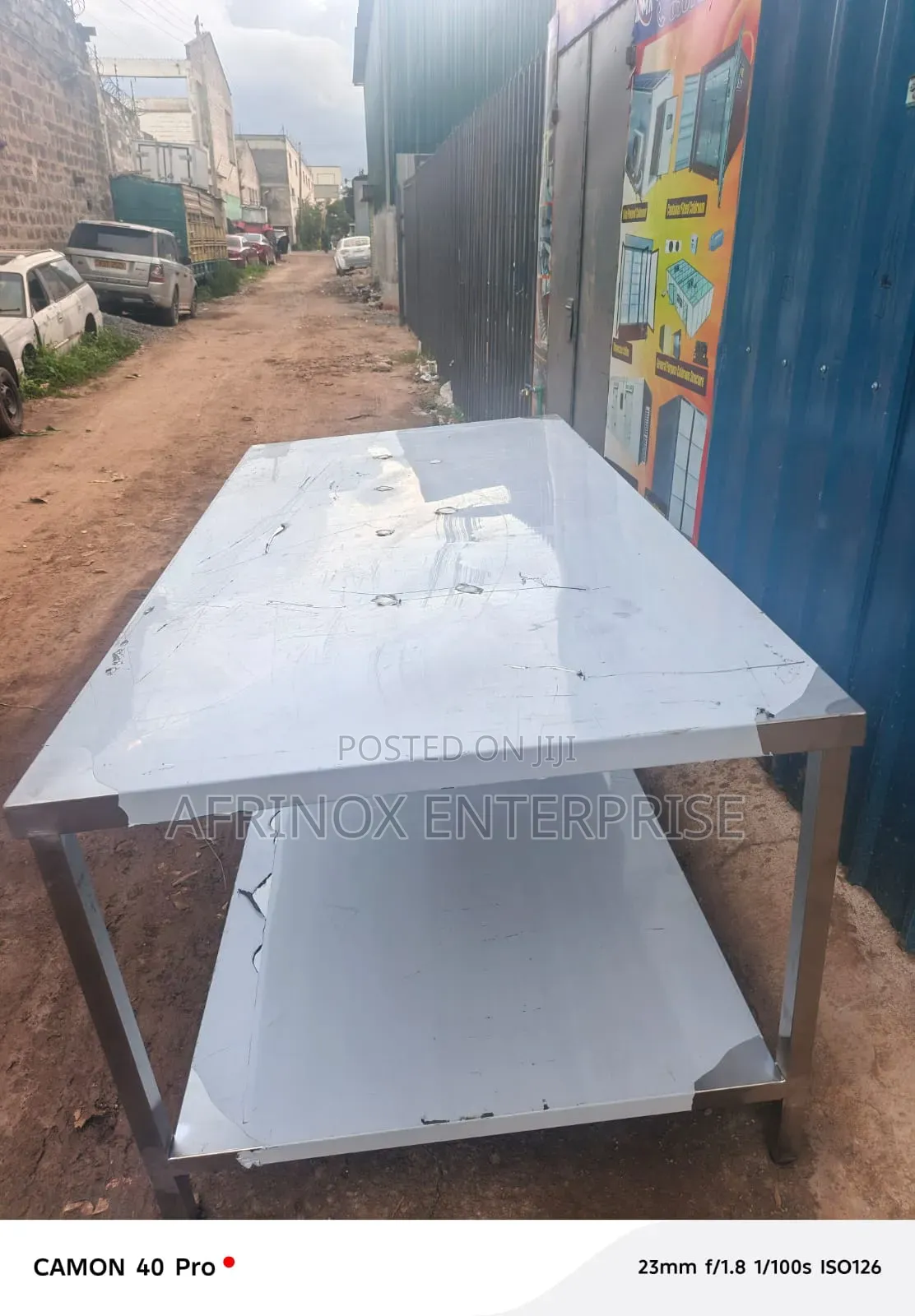 3.5fts by 7 fts.Stainless Steel Packaging Table. Made on Order