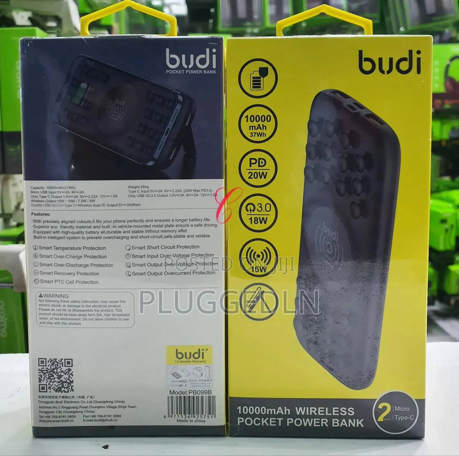 Budi Pb099b *20w 10000mah* Wireless Power Bank