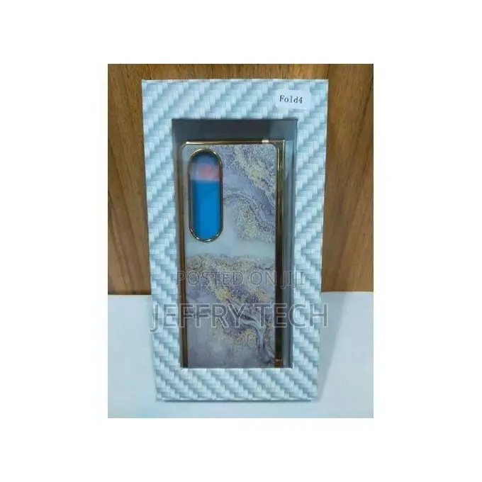 Samsung Galaxy Z Fold 4 5g Protective Marble Design Electroplated Pl