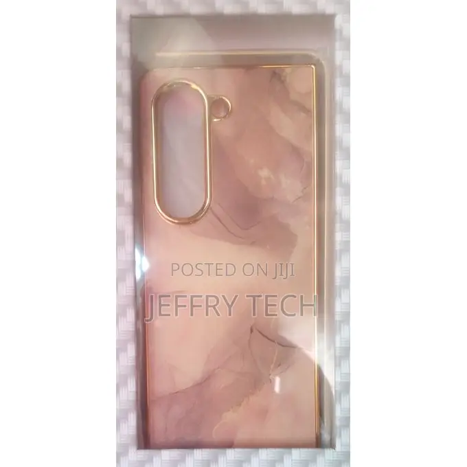 Electroplated Marble Case for Samsung Galaxy Z Fold 5 5g