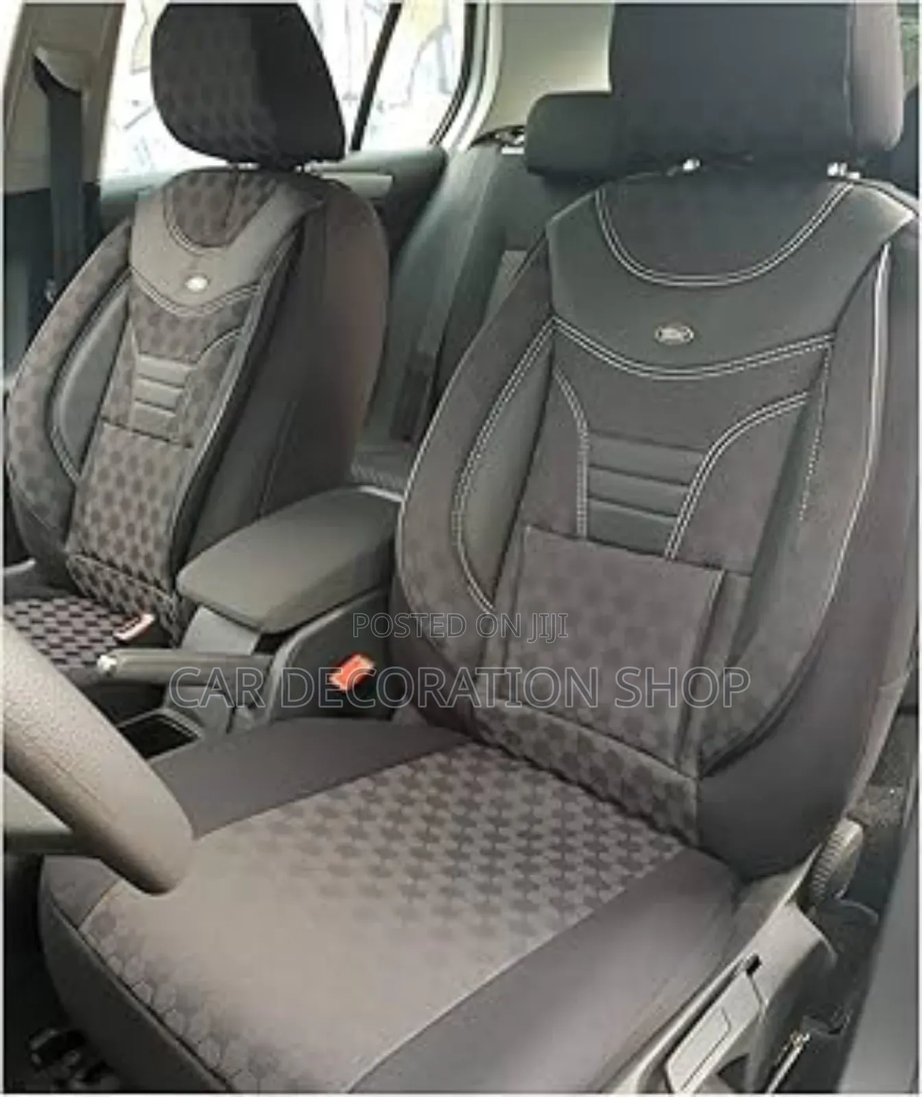 Comfortable Drive Car Furnisher Breather Fabric Leather Seat Cover Set